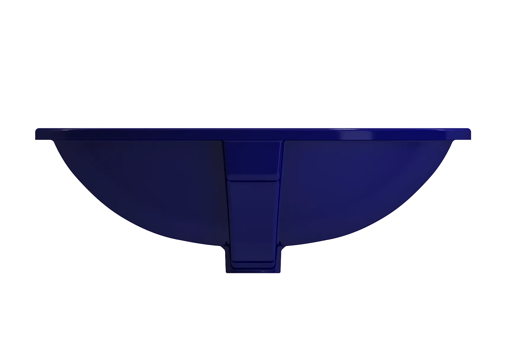 BOCCHI Parma 22" Oval Undermount Fireclay Bathroom Sink, Sapphire Blue, 1384-010-0125