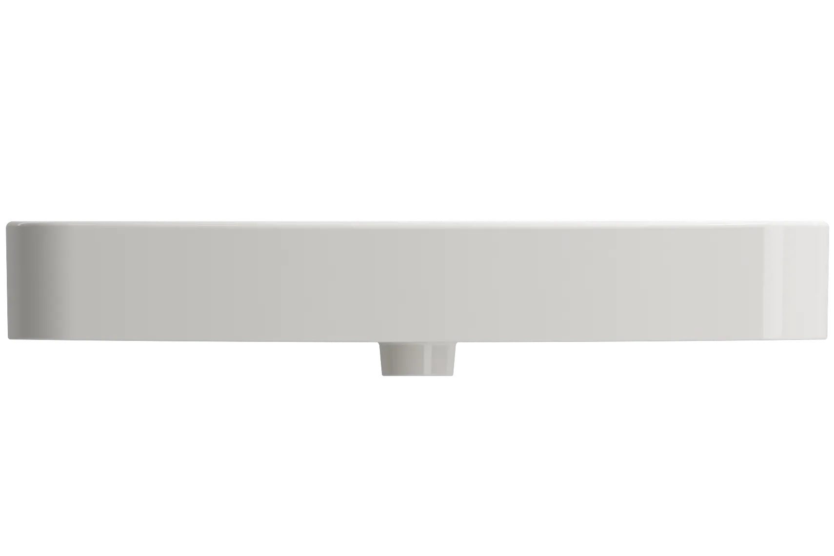BOCCHI Parma 34" Rectangle Wallmount Fireclay Bathroom Sink, Biscuit, 3 Faucet Hole, 1124-014-0127
