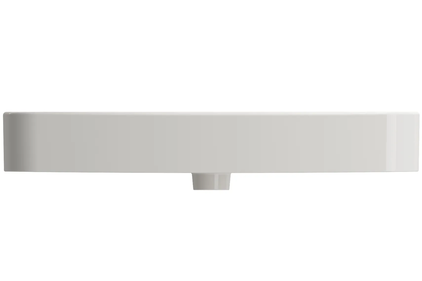 BOCCHI Parma 34" Rectangle Wallmount Fireclay Bathroom Sink, Biscuit, 3 Faucet Hole, 1124-014-0127