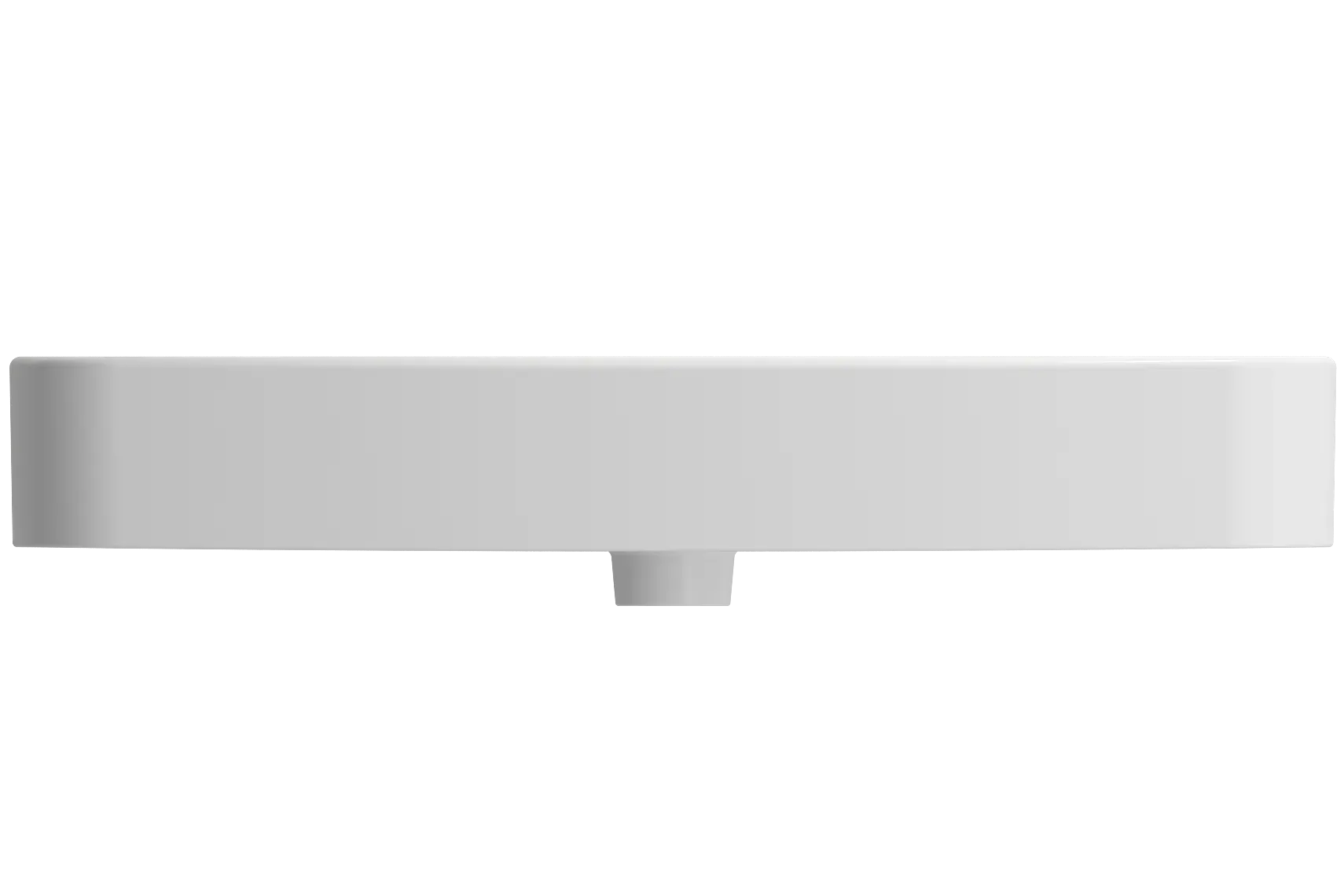 BOCCHI Parma 34" Rectangle Wallmount Fireclay Bathroom Sink, Matte White, Single Faucet Hole, 1124-002-0126