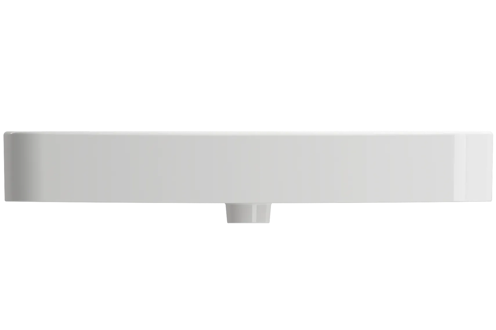 BOCCHI Parma 34" Rectangle Wallmount Fireclay Bathroom Sink, White, Single Faucet Hole, 1124-001-0126