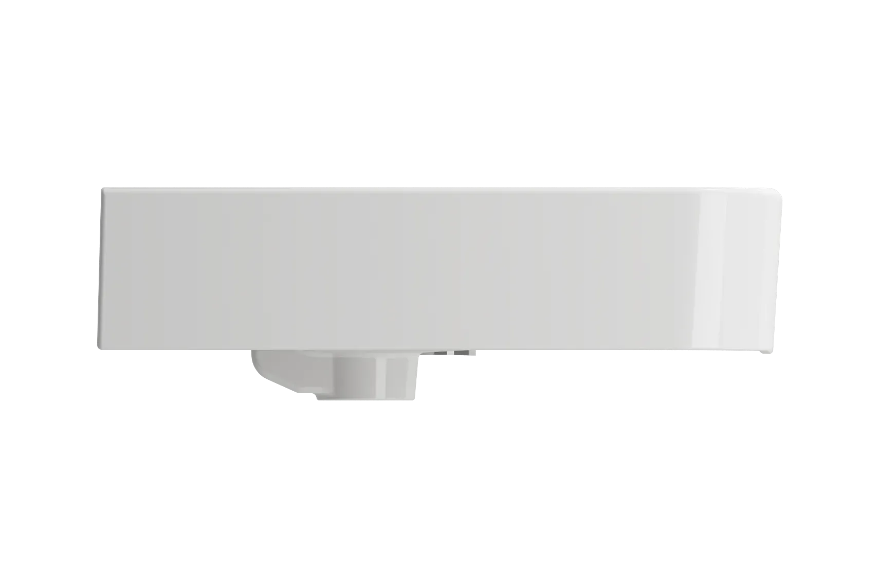 BOCCHI Parma 34" Rectangle Wallmount Fireclay Bathroom Sink, White, Single Faucet Hole, 1124-001-0126