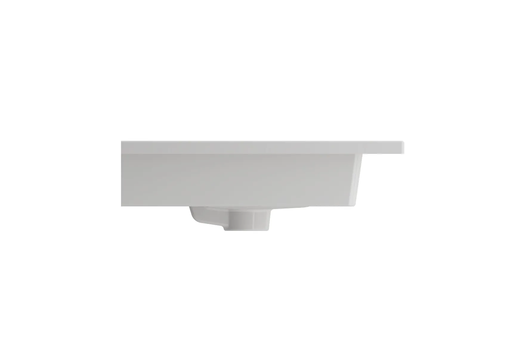 BOCCHI Ravenna 25" Rectangle Wallmount Fireclay Bathroom Sink, White, 3 Faucet Hole, 1161-001-0127