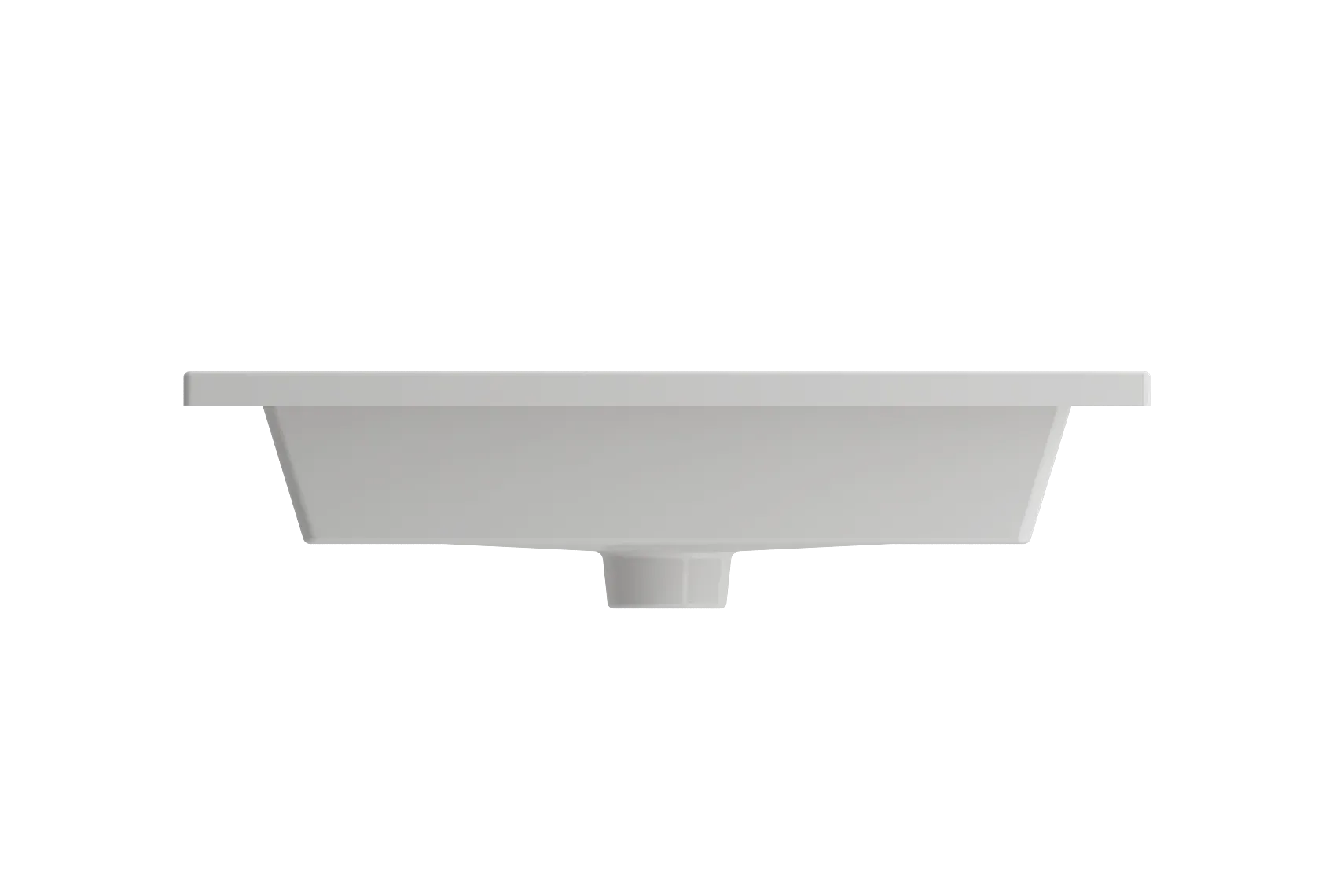 BOCCHI Ravenna 25" Rectangle Wallmount Fireclay Bathroom Sink, White, Single Faucet Hole, 1161-001-0126