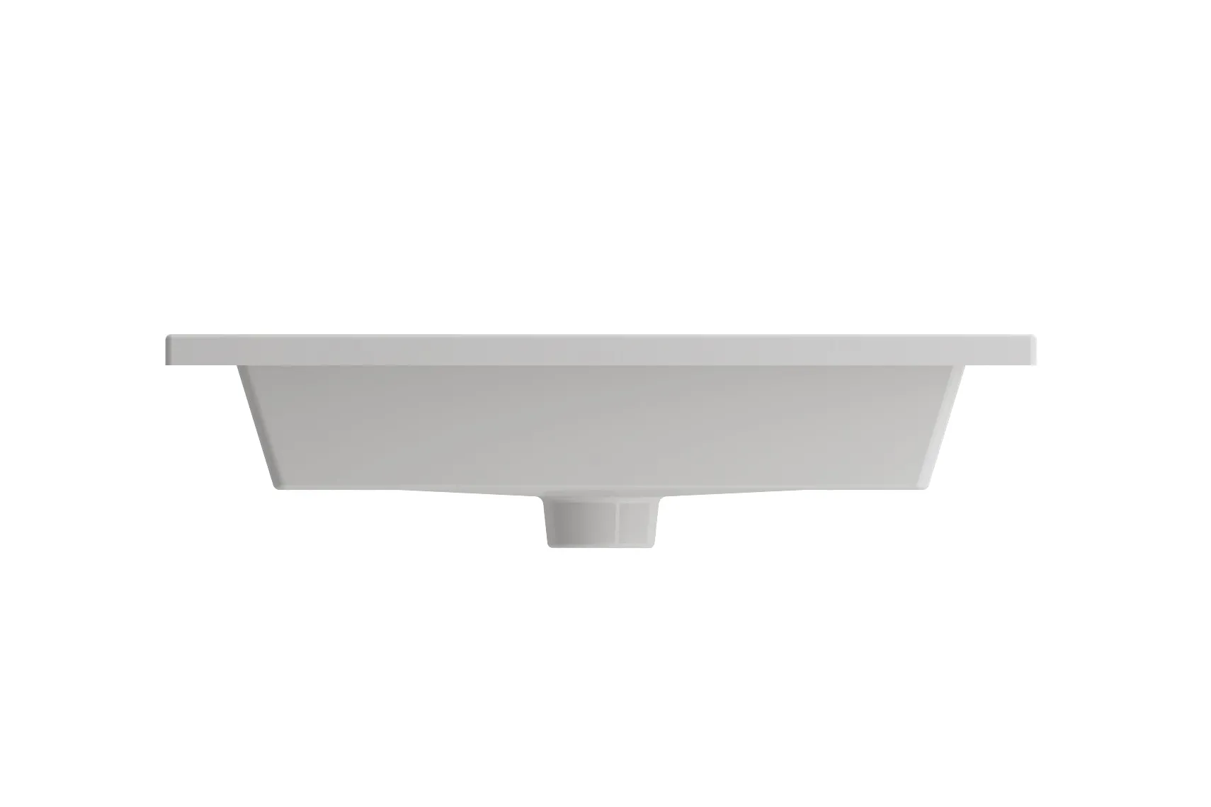 BOCCHI Ravenna 25" Rectangle Wallmount Fireclay Bathroom Sink, White, Single Faucet Hole, 1161-001-0126