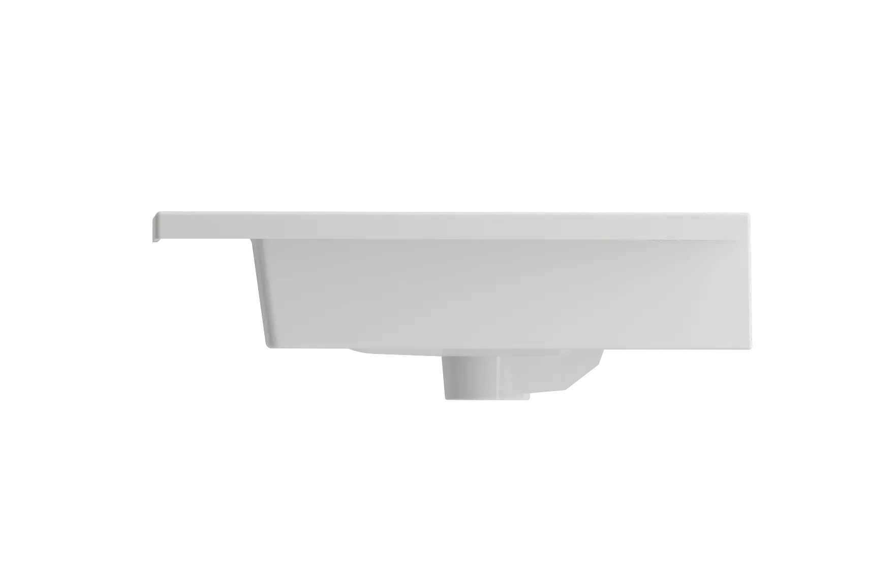BOCCHI Ravenna 32" Rectangle Wallmount Fireclay Bathroom Sink, White, Single Faucet Hole, 1113-001-0126