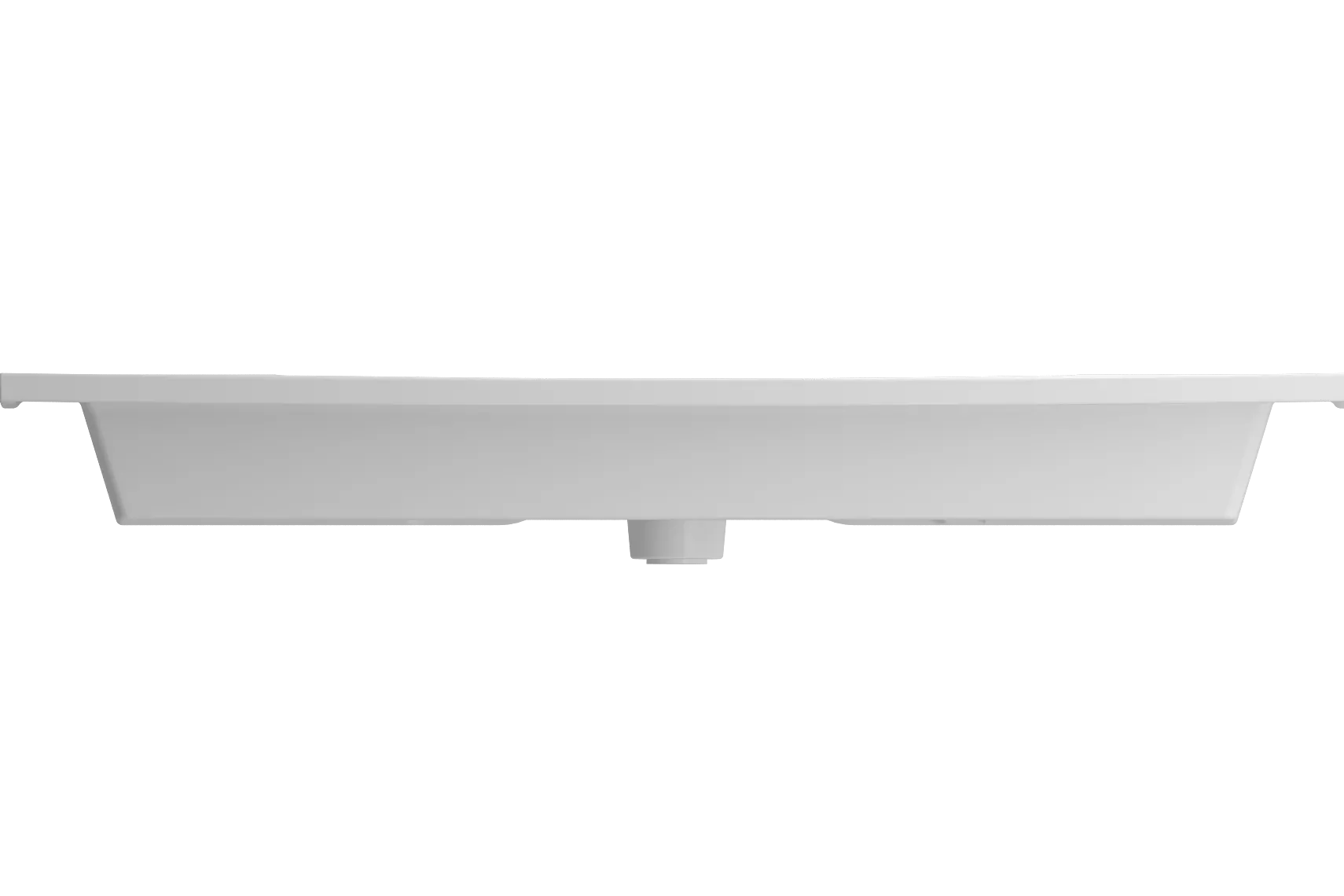 BOCCHI Ravenna 41" Rectangle Wallmount Fireclay Bathroom Sink, Matte White, 3 Faucet Hole, 1105-002-0127