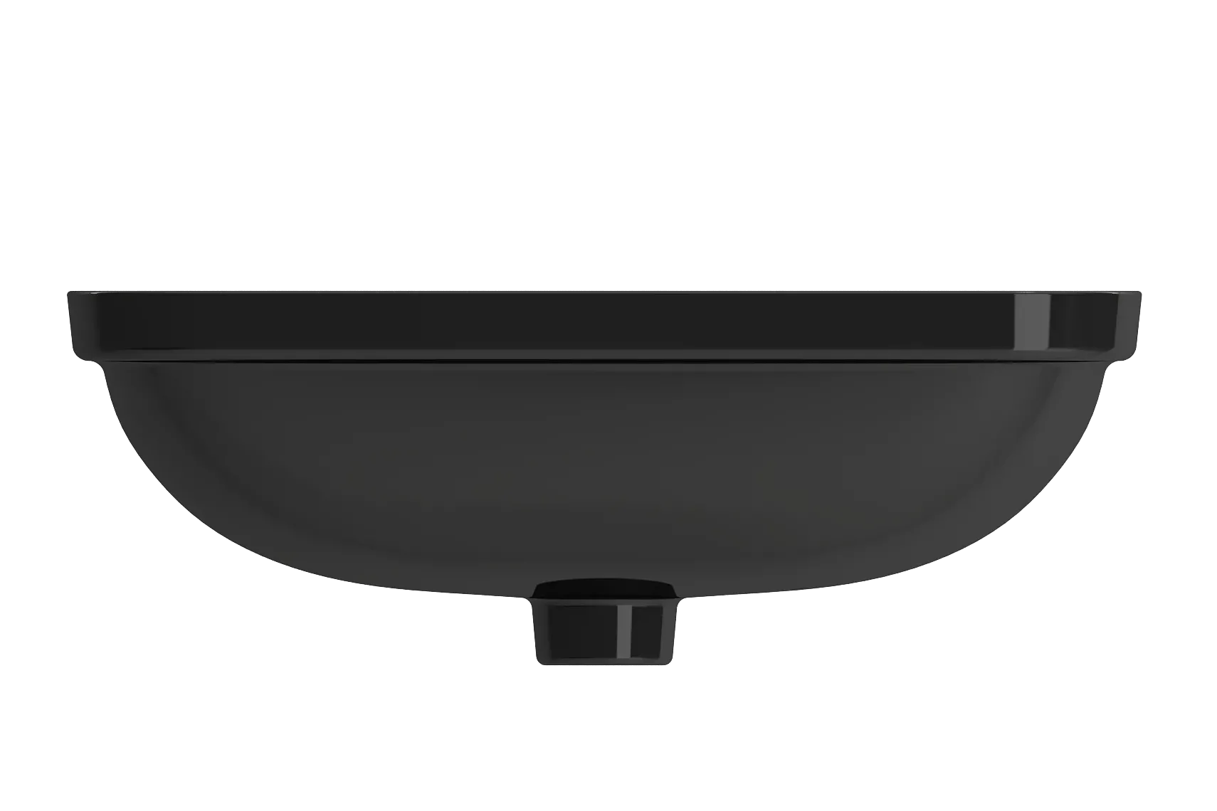 BOCCHI Scala 22" Rectangle Undermount Fireclay Bathroom Sink, Black, 1006-005-0125