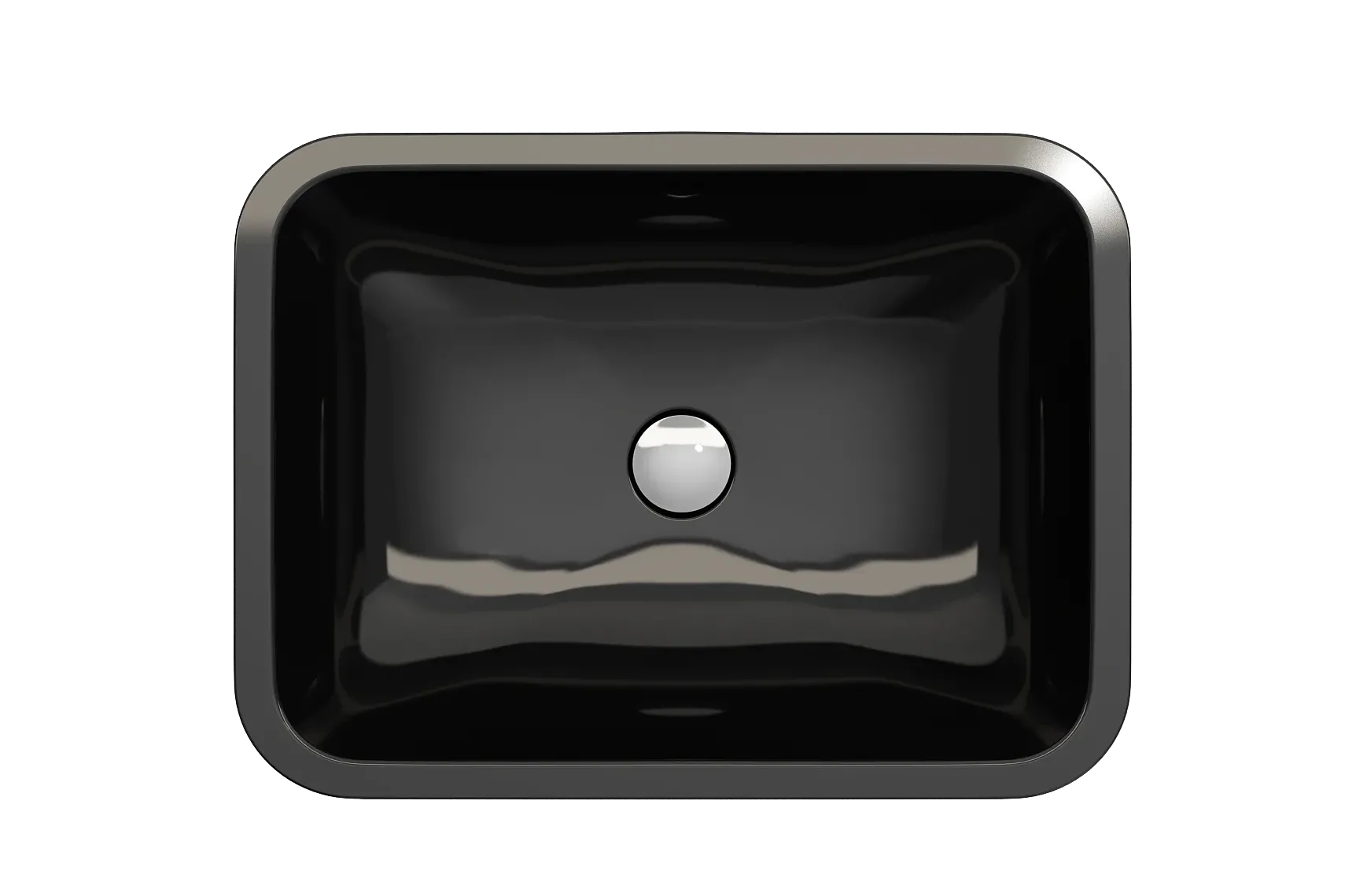BOCCHI Scala 22" Rectangle Undermount Fireclay Bathroom Sink, Black, 1006-005-0125