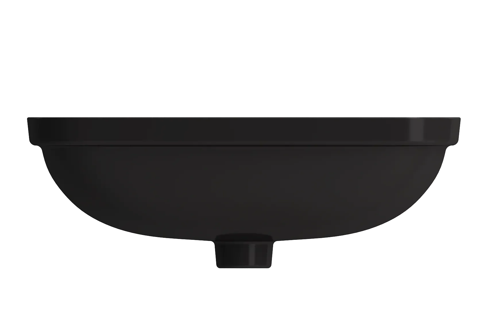 BOCCHI Scala 22" Rectangle Undermount Fireclay Bathroom Sink, Matte Black, 1006-004-0125