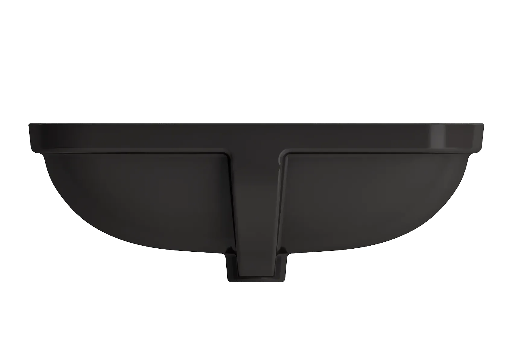 BOCCHI Scala 22" Rectangle Undermount Fireclay Bathroom Sink, Matte Black, 1006-004-0125
