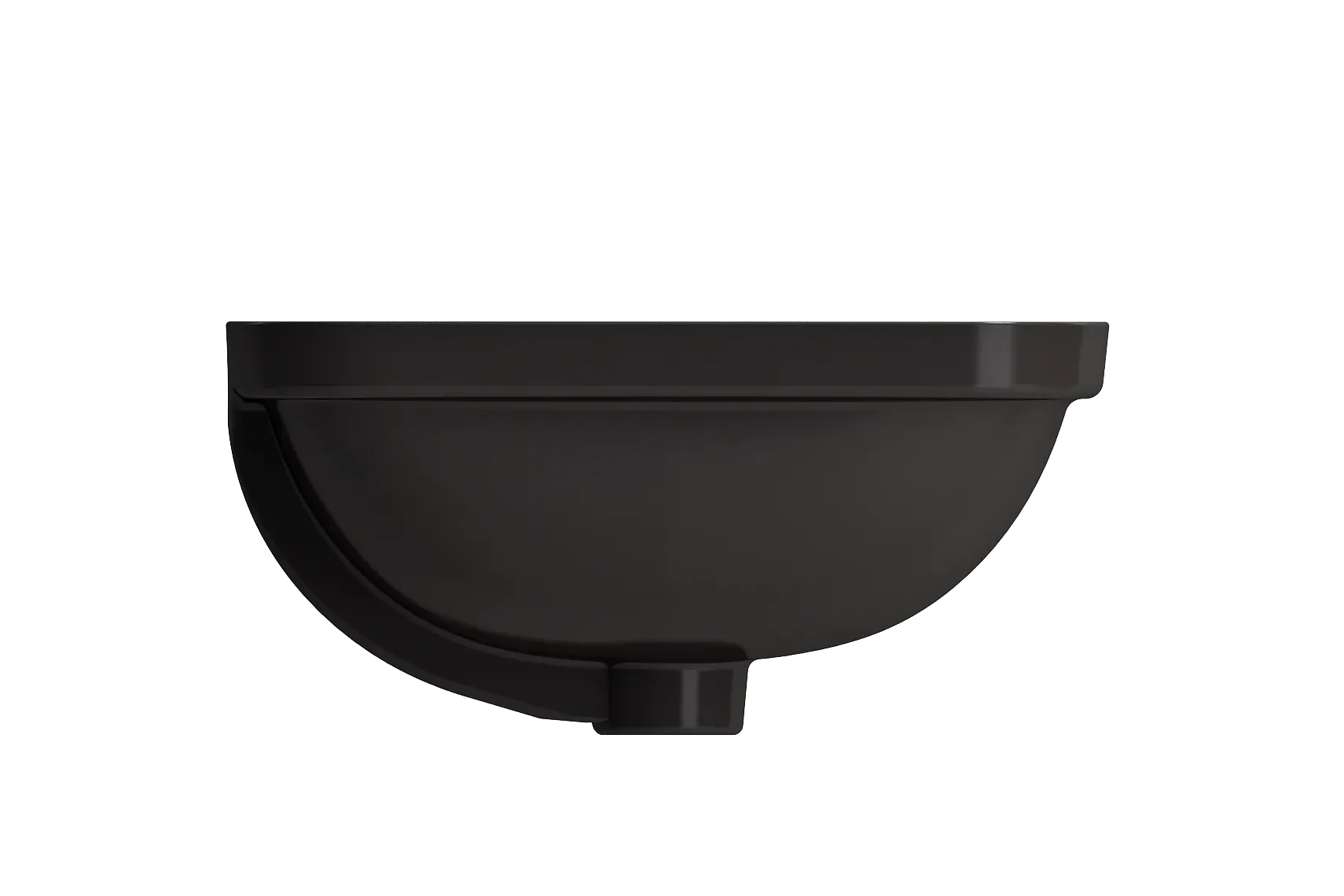 BOCCHI Scala 22" Rectangle Undermount Fireclay Bathroom Sink, Matte Black, 1006-004-0125