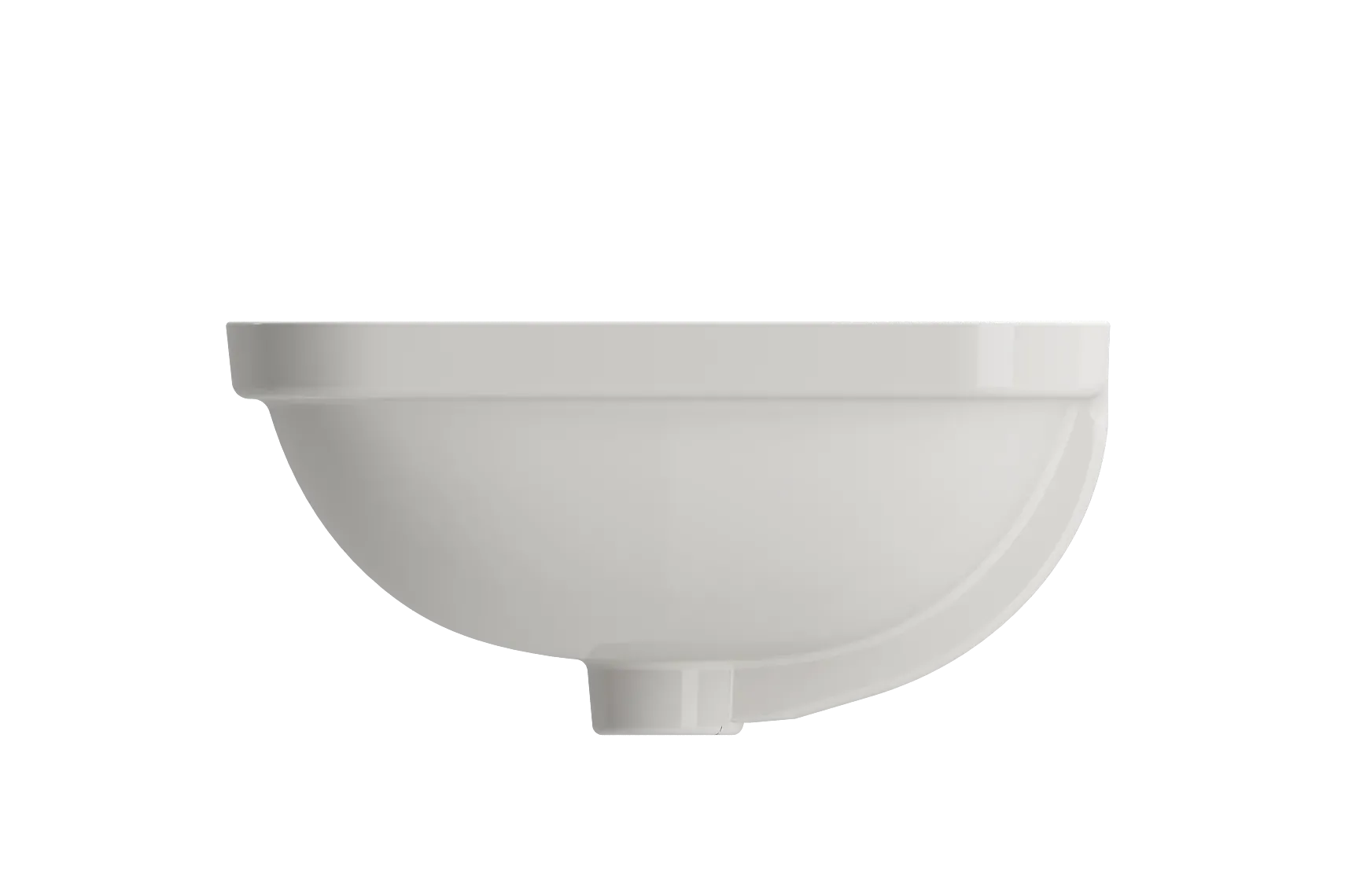 BOCCHI Scala 22" Rectangle Undermount Fireclay Bathroom Sink, Biscuit, 1006-014-0125