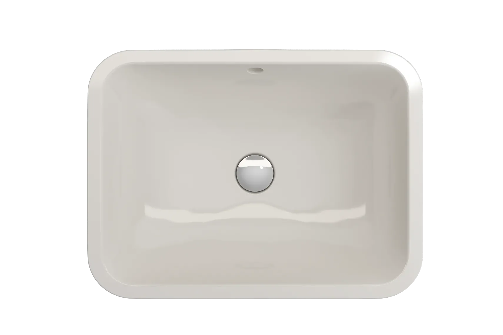 BOCCHI Scala 22" Rectangle Undermount Fireclay Bathroom Sink, Biscuit, 1006-014-0125