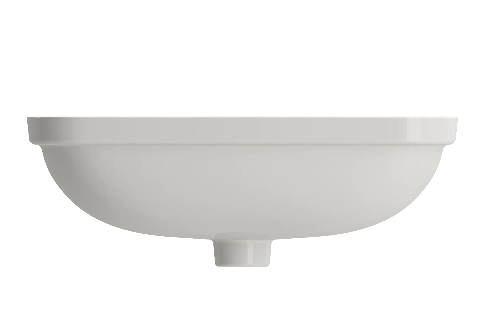 BOCCHI Scala 22" Rectangle Undermount Fireclay Bathroom Sink, Biscuit, 1006-014-0125