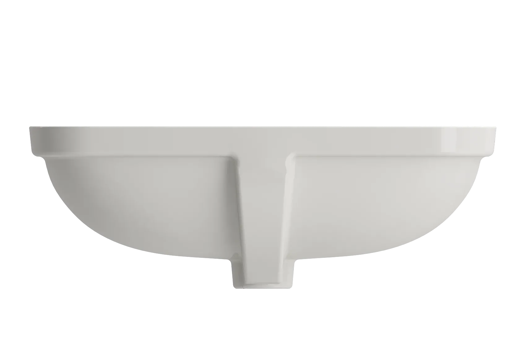 BOCCHI Scala 22" Rectangle Undermount Fireclay Bathroom Sink, Biscuit, 1006-014-0125