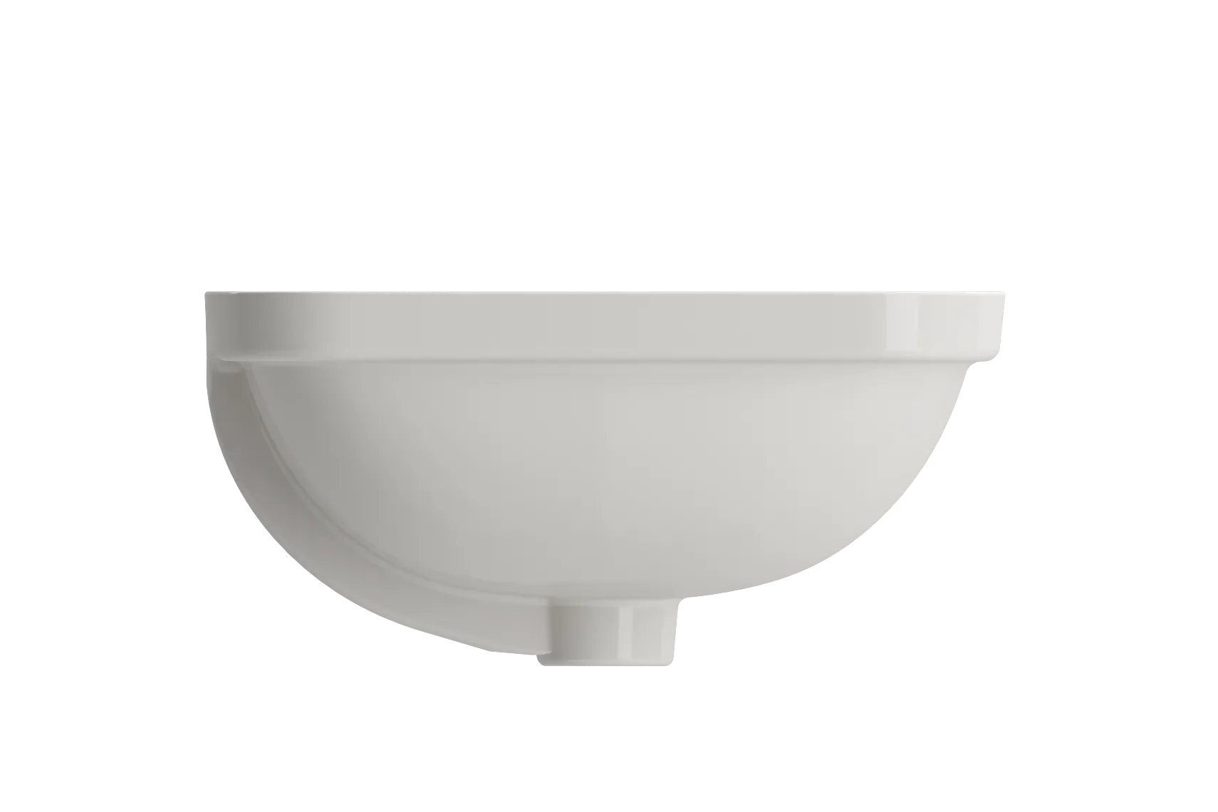 BOCCHI Scala 22" Rectangle Undermount Fireclay Bathroom Sink, Biscuit, 1006-014-0125