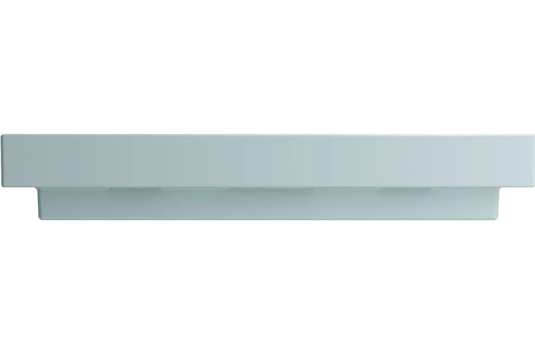 BOCCHI Scala 40" Rectangle Wallmount Fireclay Bathroom Sink, Matte Ice Blue, 3 Faucet Hole, 1079-029-0127