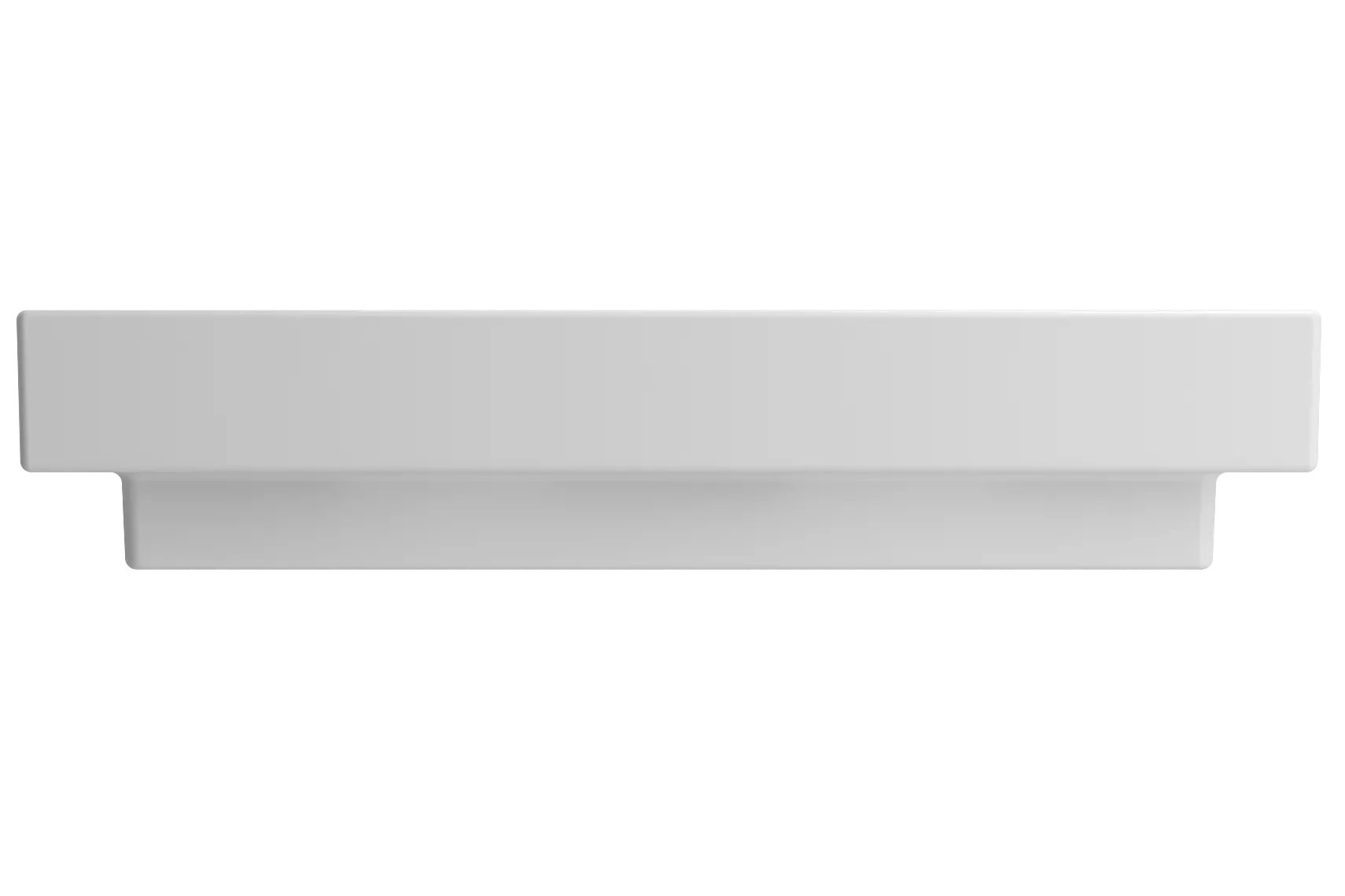 BOCCHI Scala 32" Rectangle Wallmount Fireclay Bathroom Sink, Matte White, Single Faucet Hole, 1078-002-0126