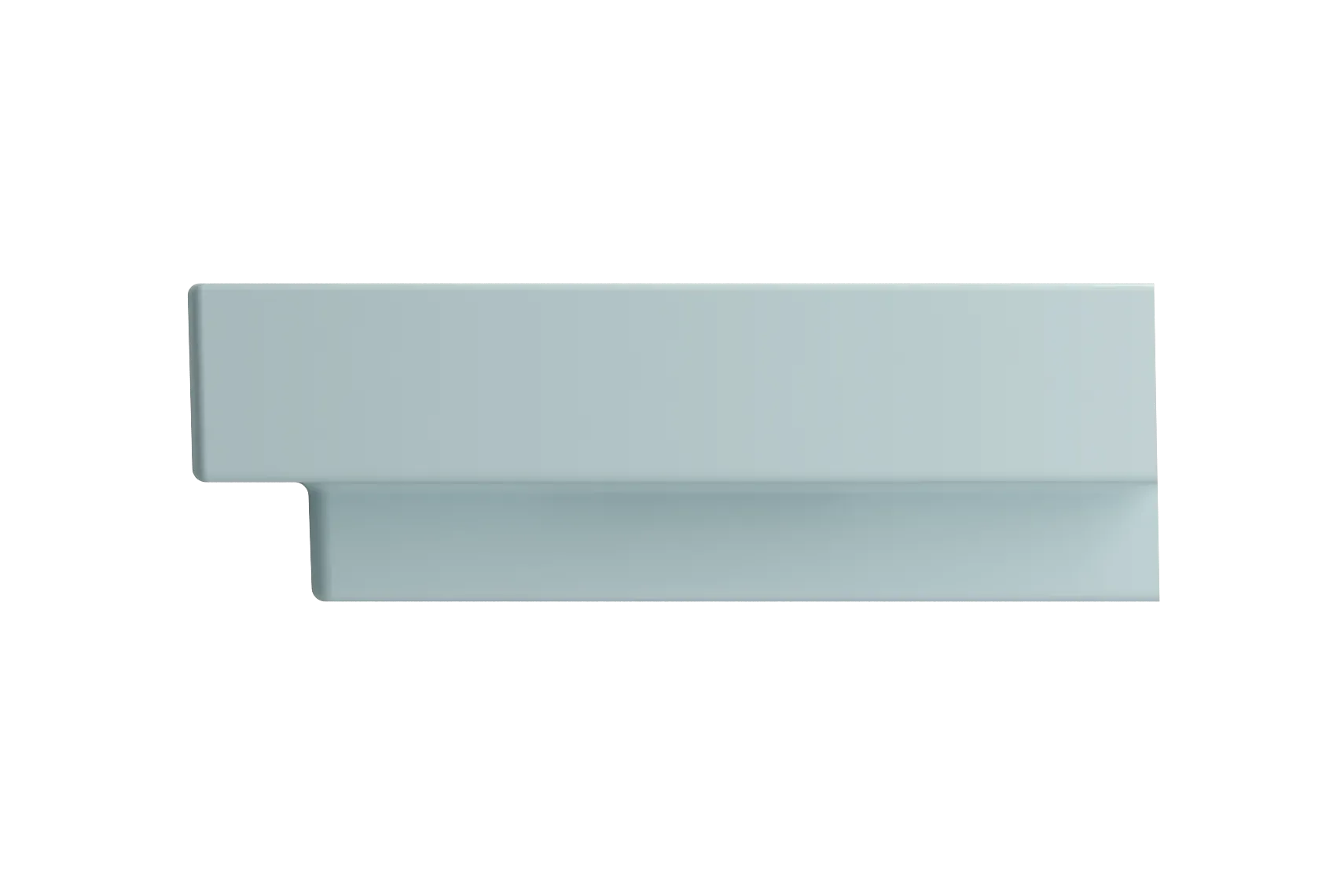 BOCCHI Scala 32" Rectangle Wallmount Fireclay Bathroom Sink, Matte Ice Blue, Single Faucet Hole, 1078-029-0126