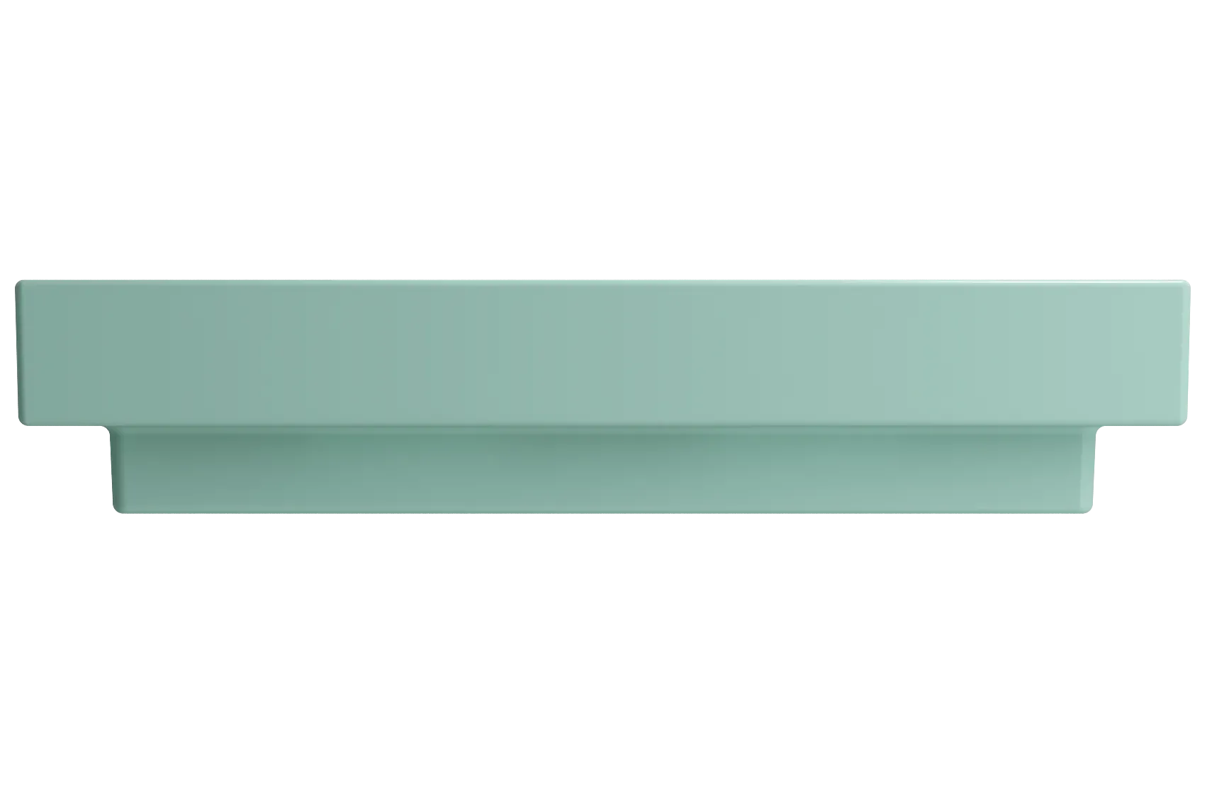 BOCCHI Scala 32" Rectangle Wallmount Fireclay Bathroom Sink, Matte Mint Green, Single Faucet Hole, 1078-033-0126