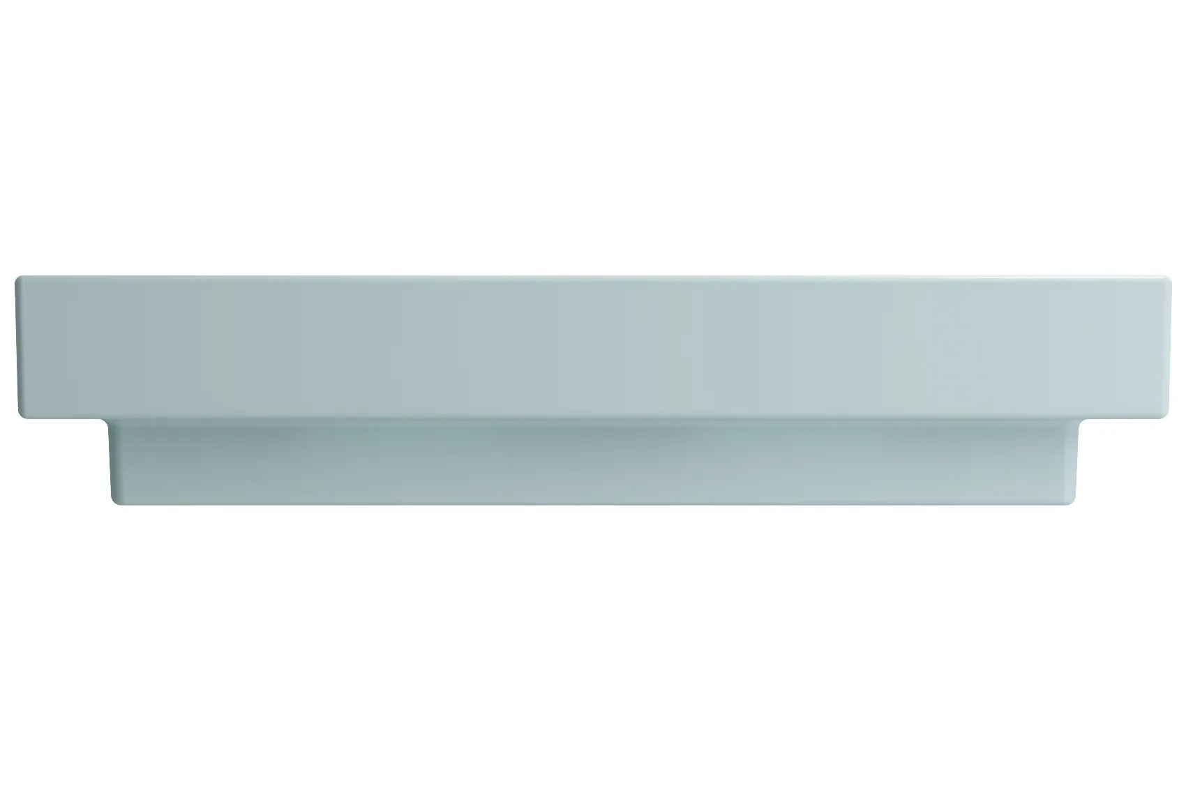 BOCCHI Scala 32" Rectangle Wallmount Fireclay Bathroom Sink, Matte Ice Blue, 3 Faucet Hole, 1078-029-0127