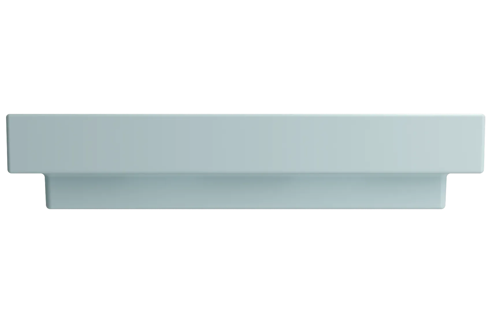 BOCCHI Scala 32" Rectangle Wallmount Fireclay Bathroom Sink, Matte Ice Blue, 3 Faucet Hole, 1078-029-0127