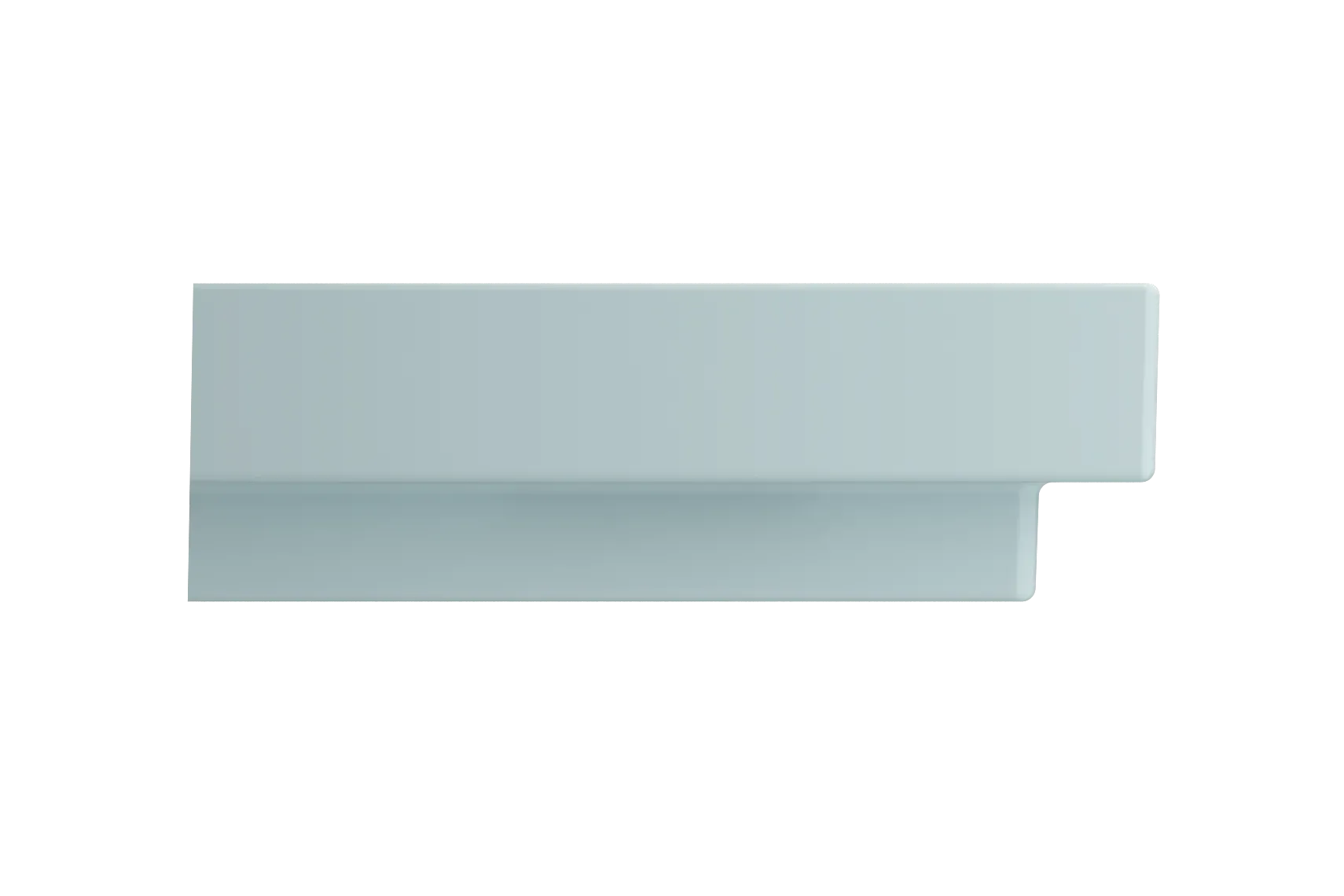 BOCCHI Scala 32" Rectangle Wallmount Fireclay Bathroom Sink, Matte Ice Blue, 3 Faucet Hole, 1078-029-0127