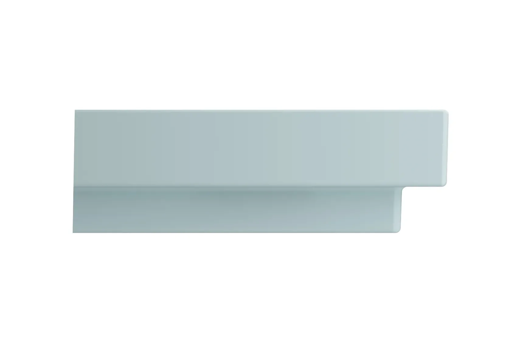 BOCCHI Scala 32" Rectangle Wallmount Fireclay Bathroom Sink, Matte Ice Blue, 3 Faucet Hole, 1078-029-0127