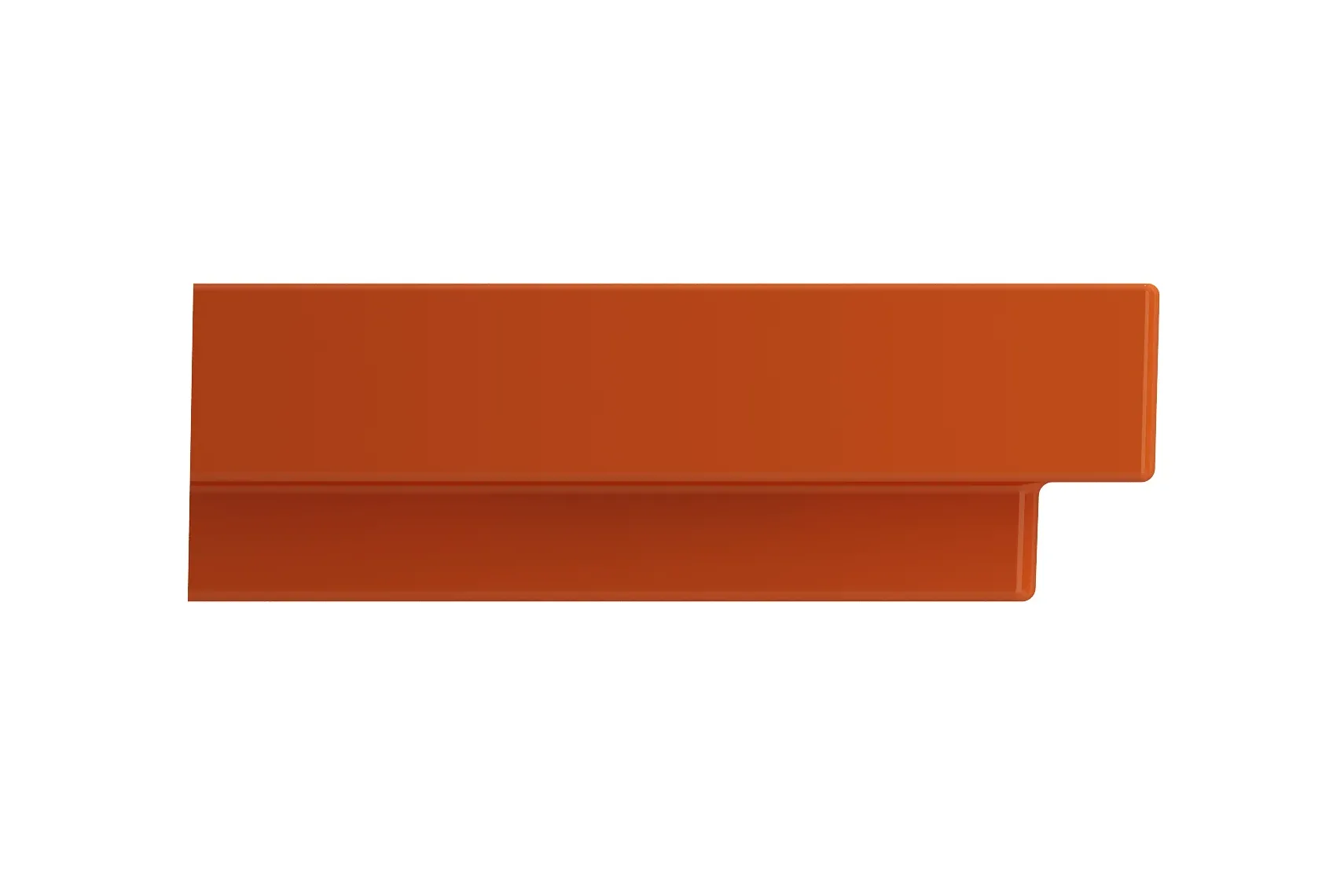 BOCCHI Scala 32" Rectangle Wallmount Fireclay Bathroom Sink, Orange, 3 Faucet Hole, 1078-012-0127