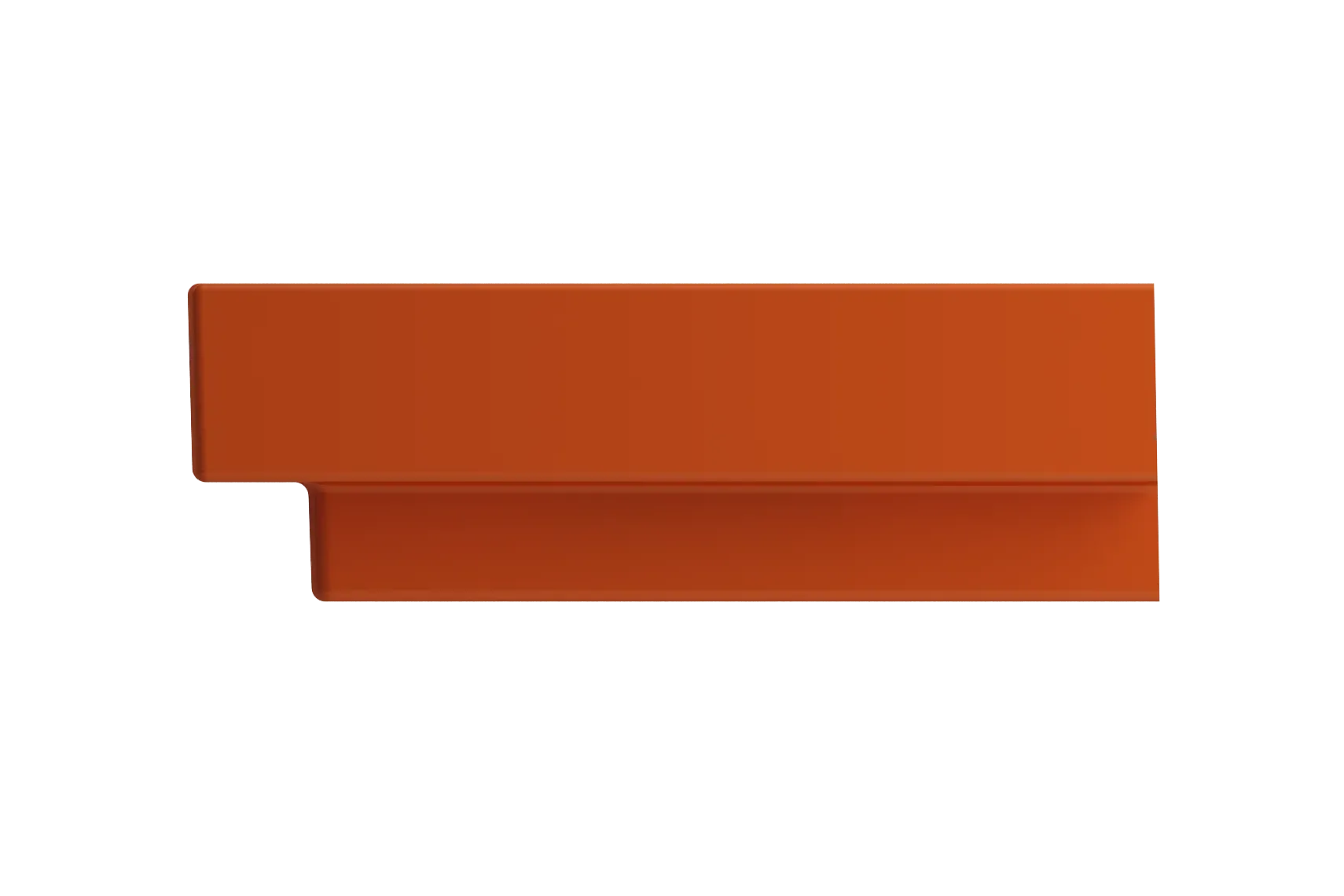 BOCCHI Scala 32" Rectangle Wallmount Fireclay Bathroom Sink, Orange, 3 Faucet Hole, 1078-012-0127