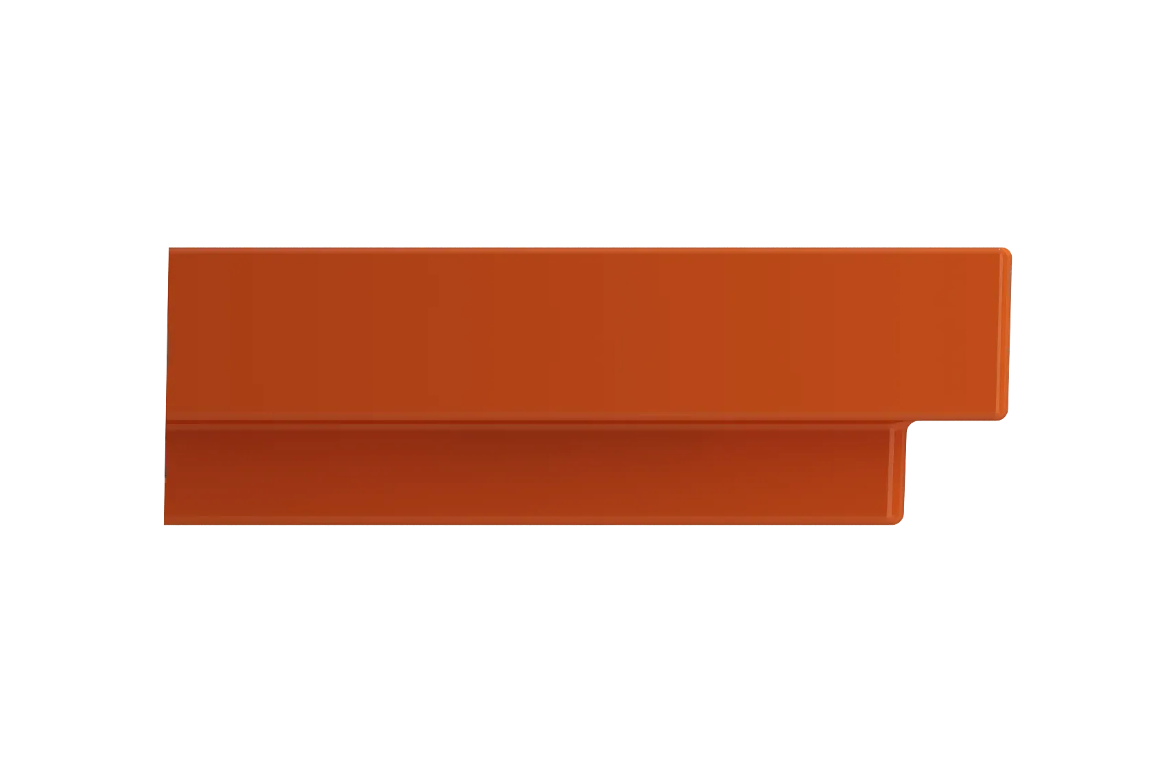 BOCCHI Scala 32" Rectangle Wallmount Fireclay Bathroom Sink, Orange, 3 Faucet Hole, 1078-012-0127