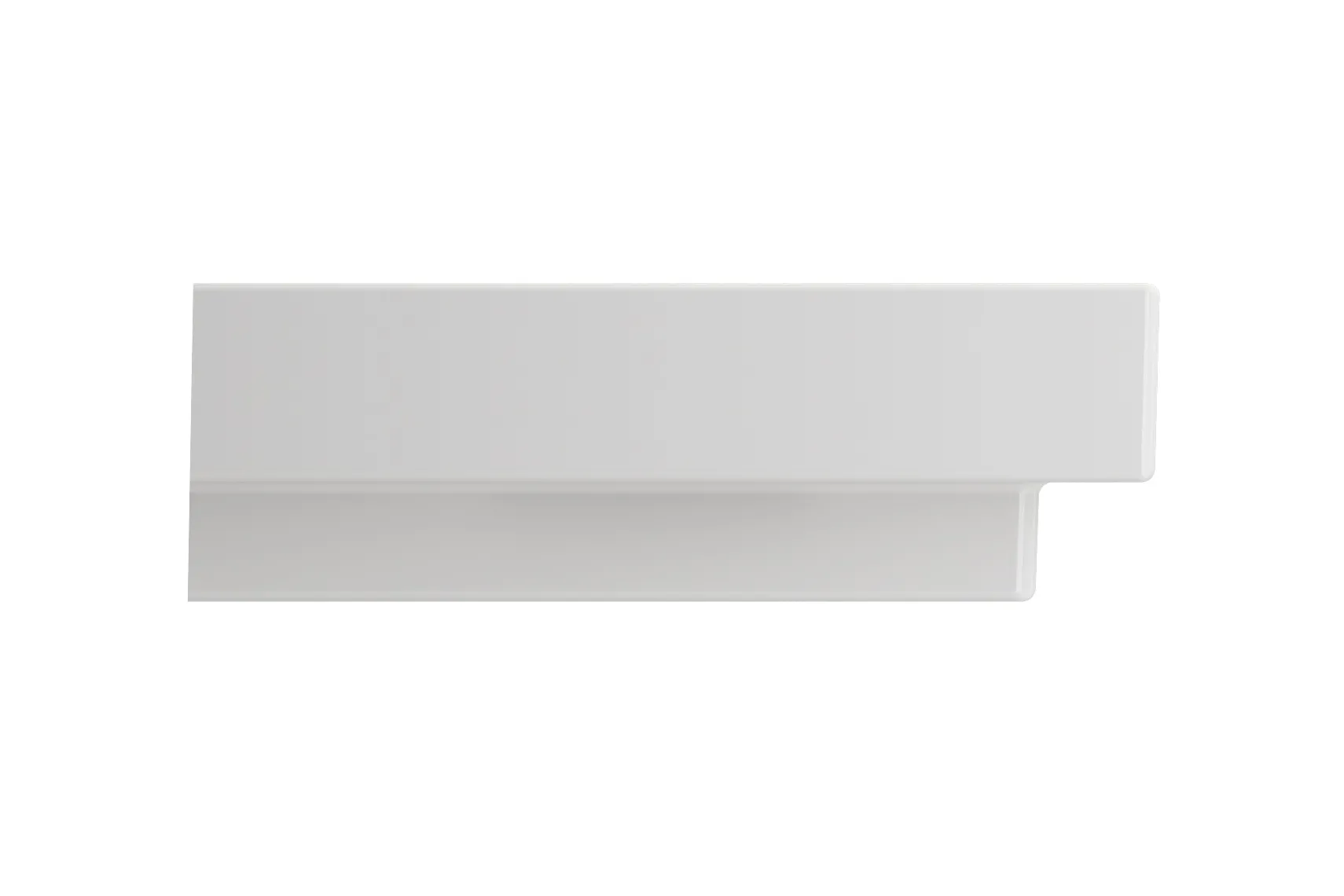 BOCCHI Scala 32" Rectangle Wallmount Fireclay Bathroom Sink, White, 3 Faucet Hole, 1078-001-0127
