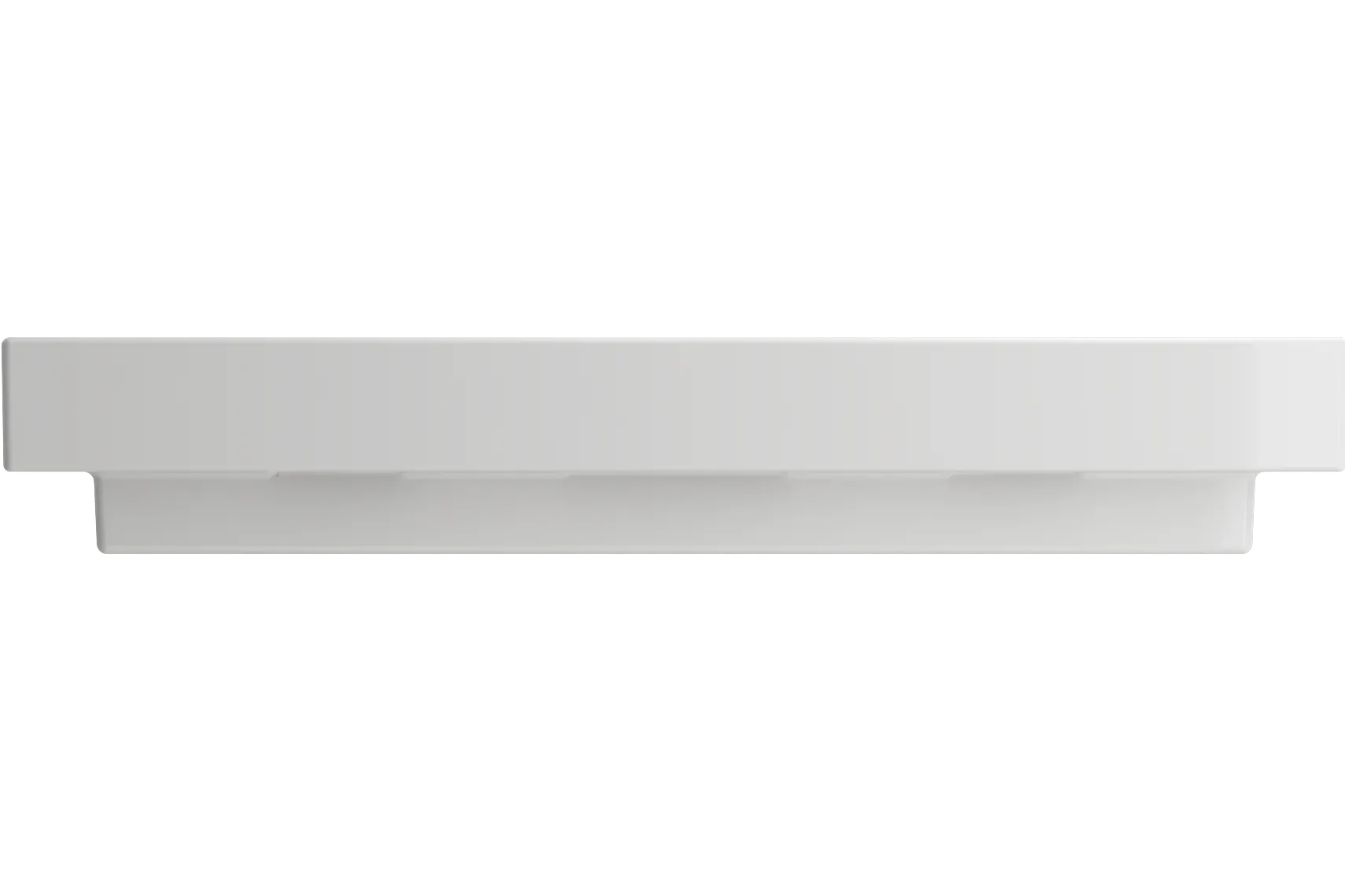BOCCHI Scala 40" Rectangle Wallmount Fireclay Bathroom Sink, White, Single Faucet Hole, 1079-001-0126