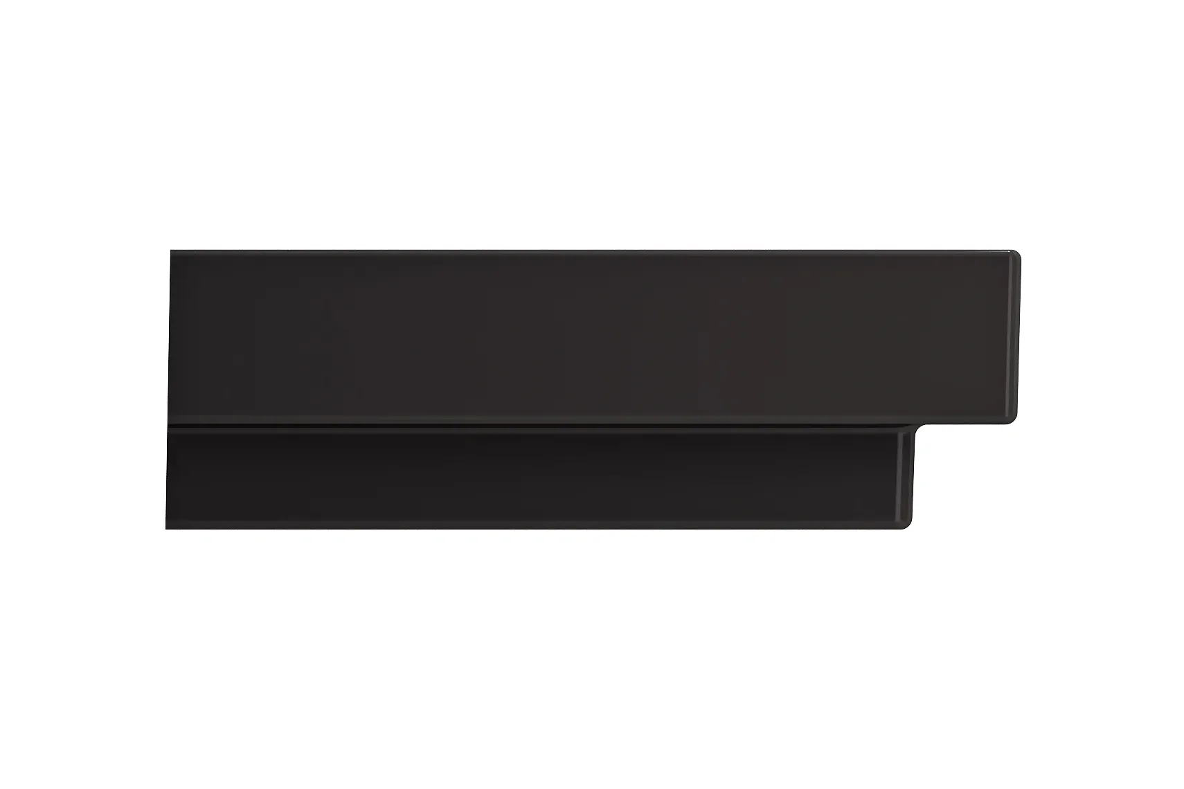 BOCCHI Scala 32" Rectangle Wallmount Fireclay Bathroom Sink, Matte Black, 3 Faucet Hole, 1078-004-0127