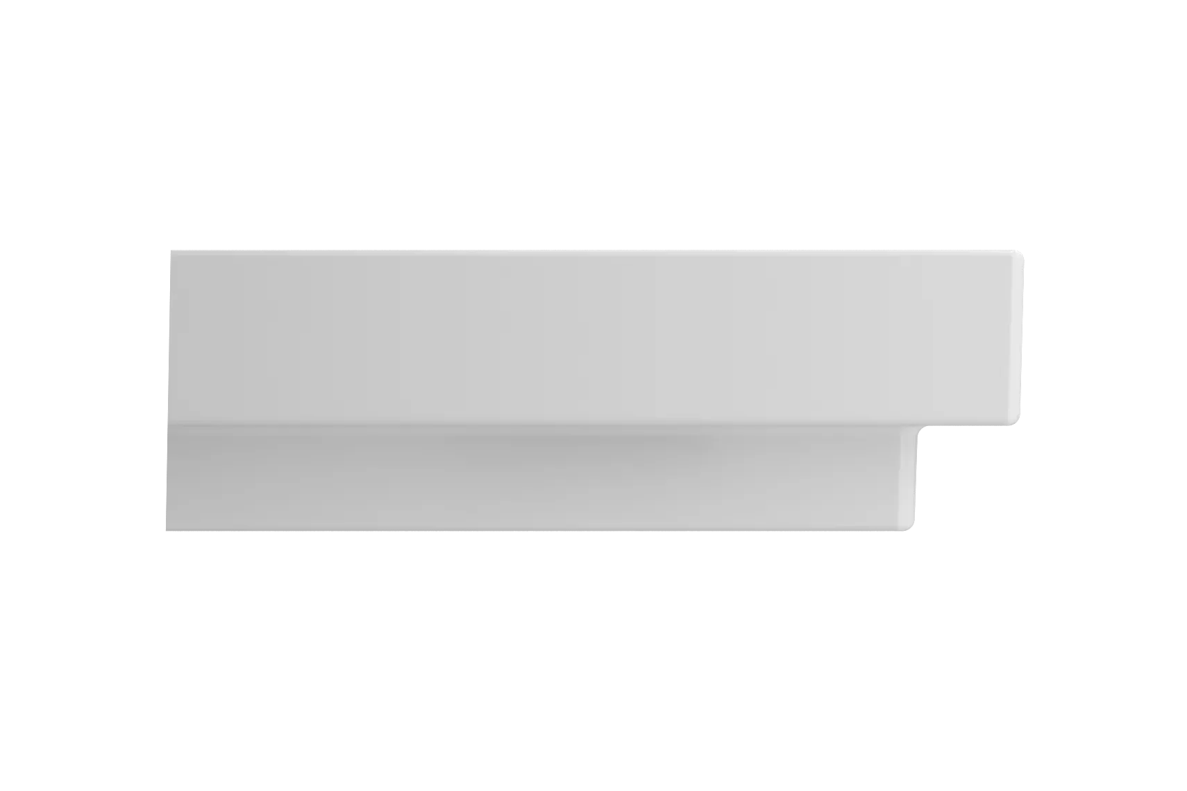 BOCCHI Scala 32" Rectangle Wallmount Fireclay Bathroom Sink, Matte White, 3 Faucet Hole, 1078-002-0127