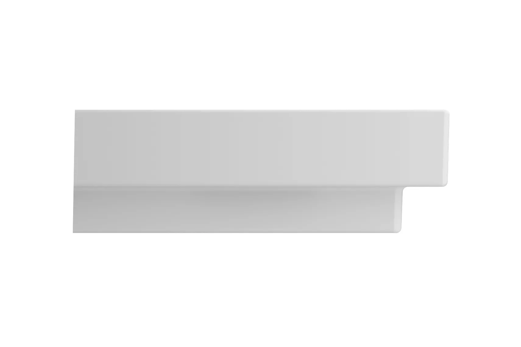 BOCCHI Scala 32" Rectangle Wallmount Fireclay Bathroom Sink, Matte White, 3 Faucet Hole, 1078-002-0127