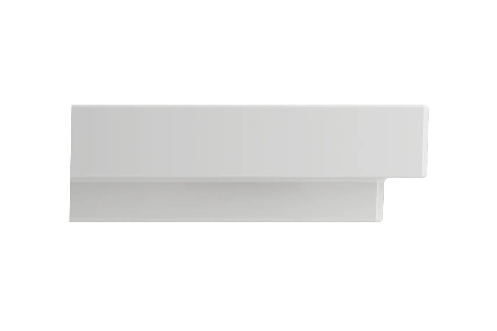 BOCCHI Scala 32" Rectangle Wallmount Fireclay Bathroom Sink, White, Single Faucet Hole, 1078-001-0126