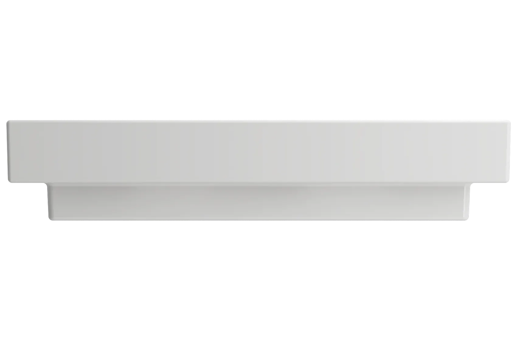 BOCCHI Scala 32" Rectangle Wallmount Fireclay Bathroom Sink, White, Single Faucet Hole, 1078-001-0126