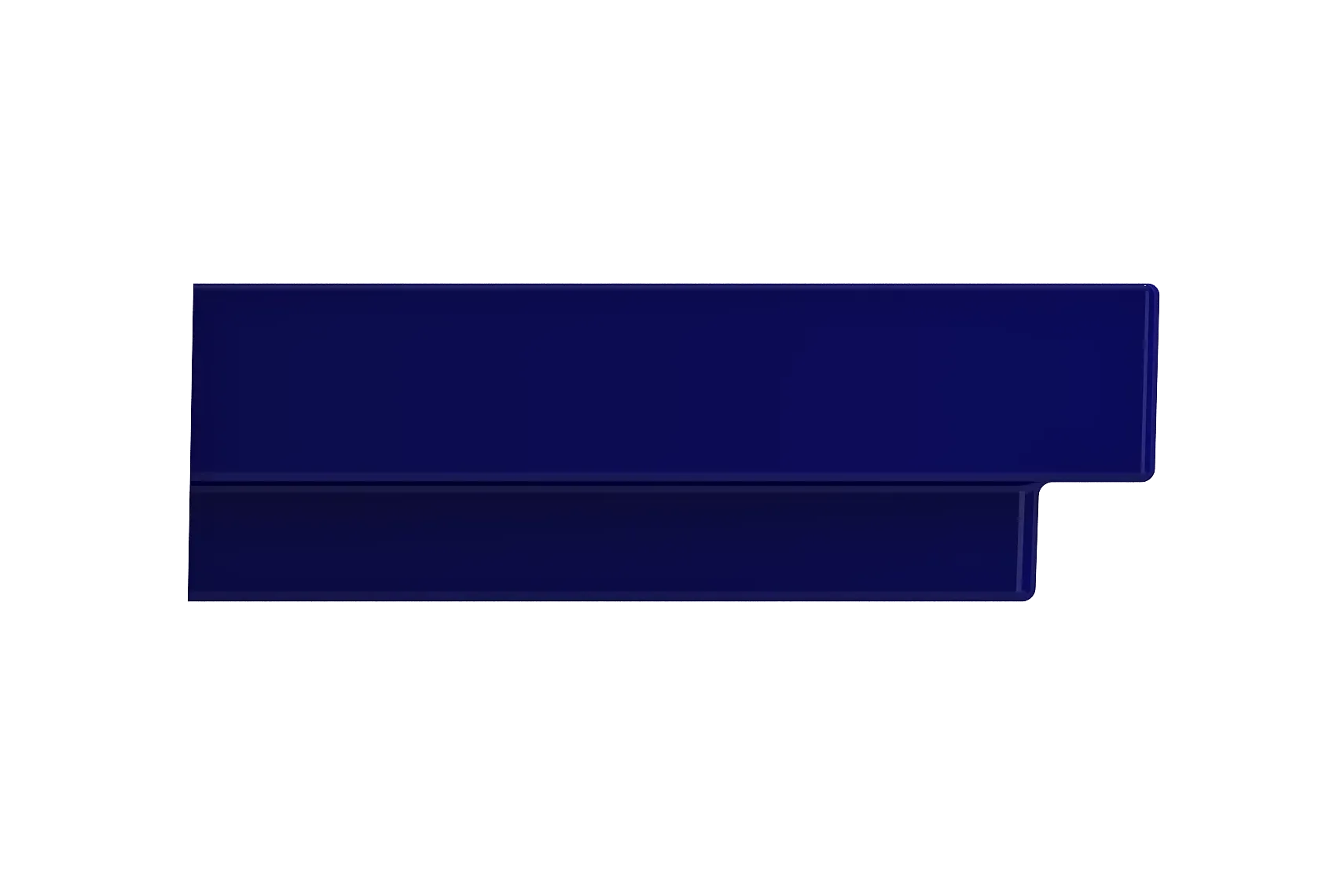 BOCCHI Scala 32" Rectangle Wallmount Fireclay Bathroom Sink, Sapphire Blue, Single Faucet Hole, 1078-010-0126