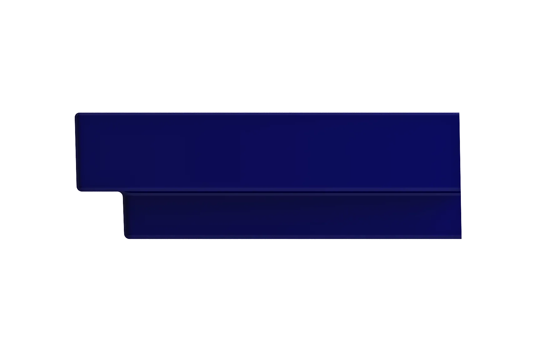 BOCCHI Scala 32" Rectangle Wallmount Fireclay Bathroom Sink, Sapphire Blue, Single Faucet Hole, 1078-010-0126