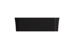 BOCCHI Sottile 22" Rectangle Vessel Fireclay Bathroom Sink, Matte Black, 1476-004-0125
