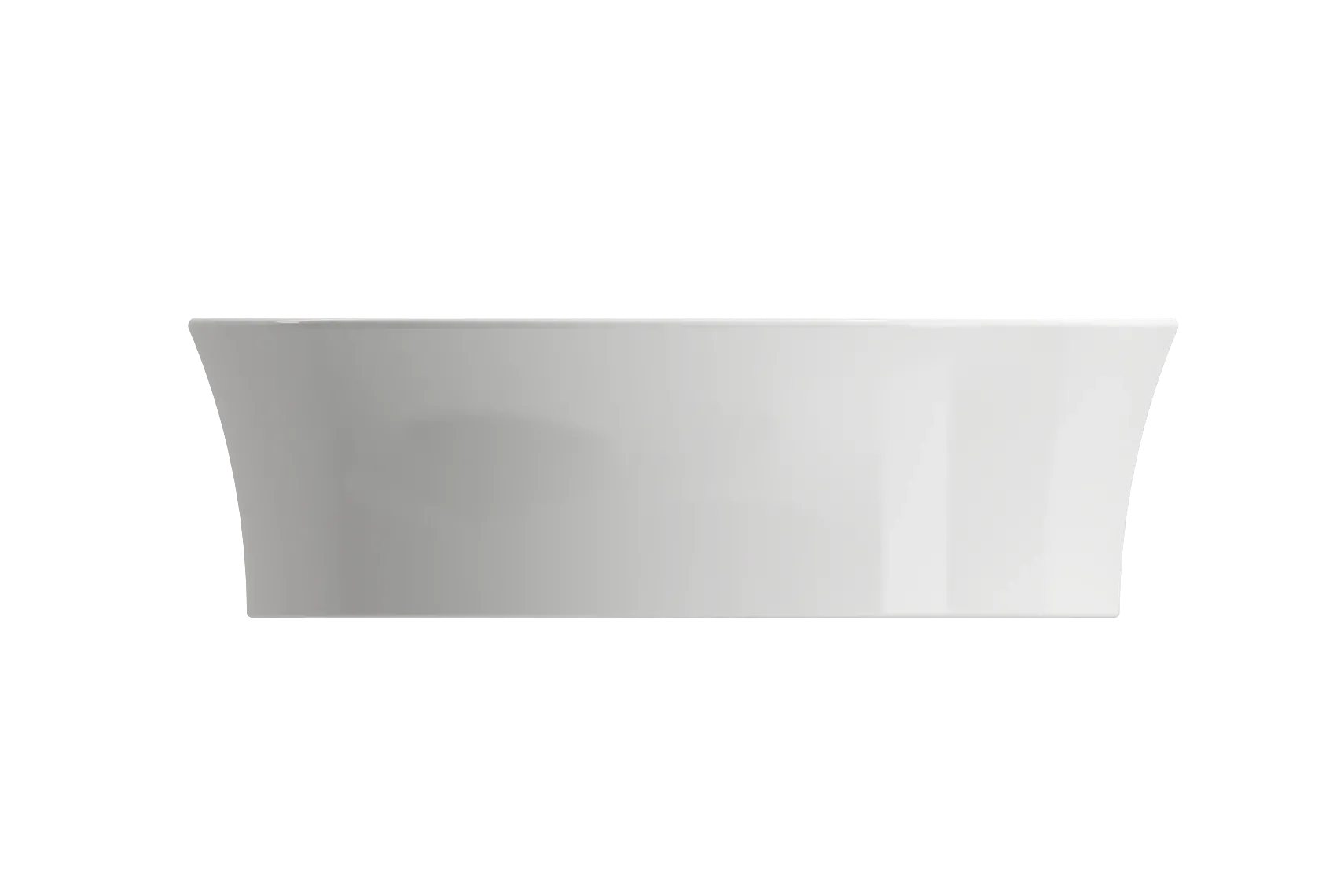 BOCCHI Sottile 15" Round Vessel Fireclay Bathroom Sink, White, 1478-001-0125