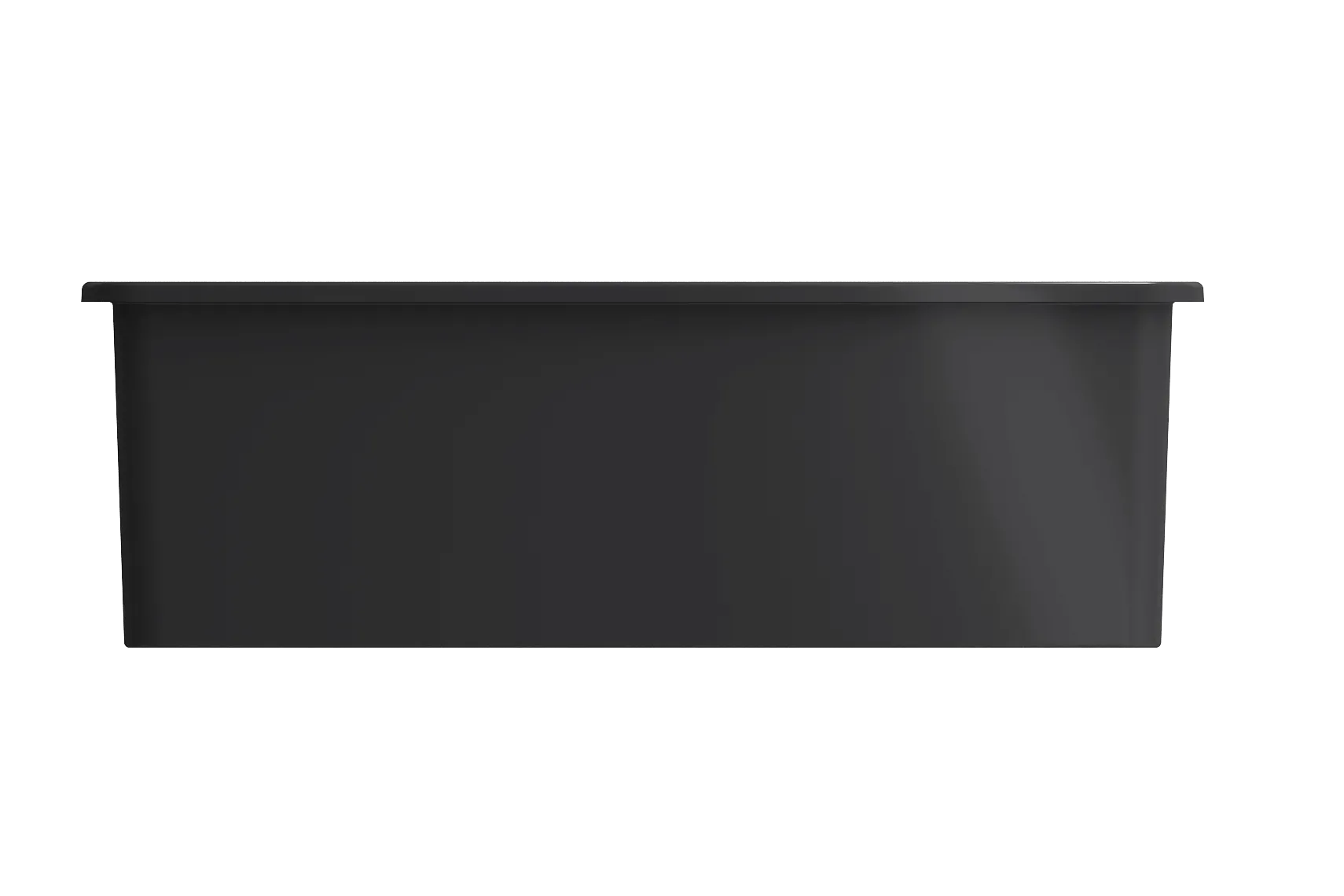 BOCCHI Sotto 33" Dual Mount Fireclay Kitchen Sink with Accessories, 60/40 Double Bowl, Matte Dark Gray, 1506-020-0120