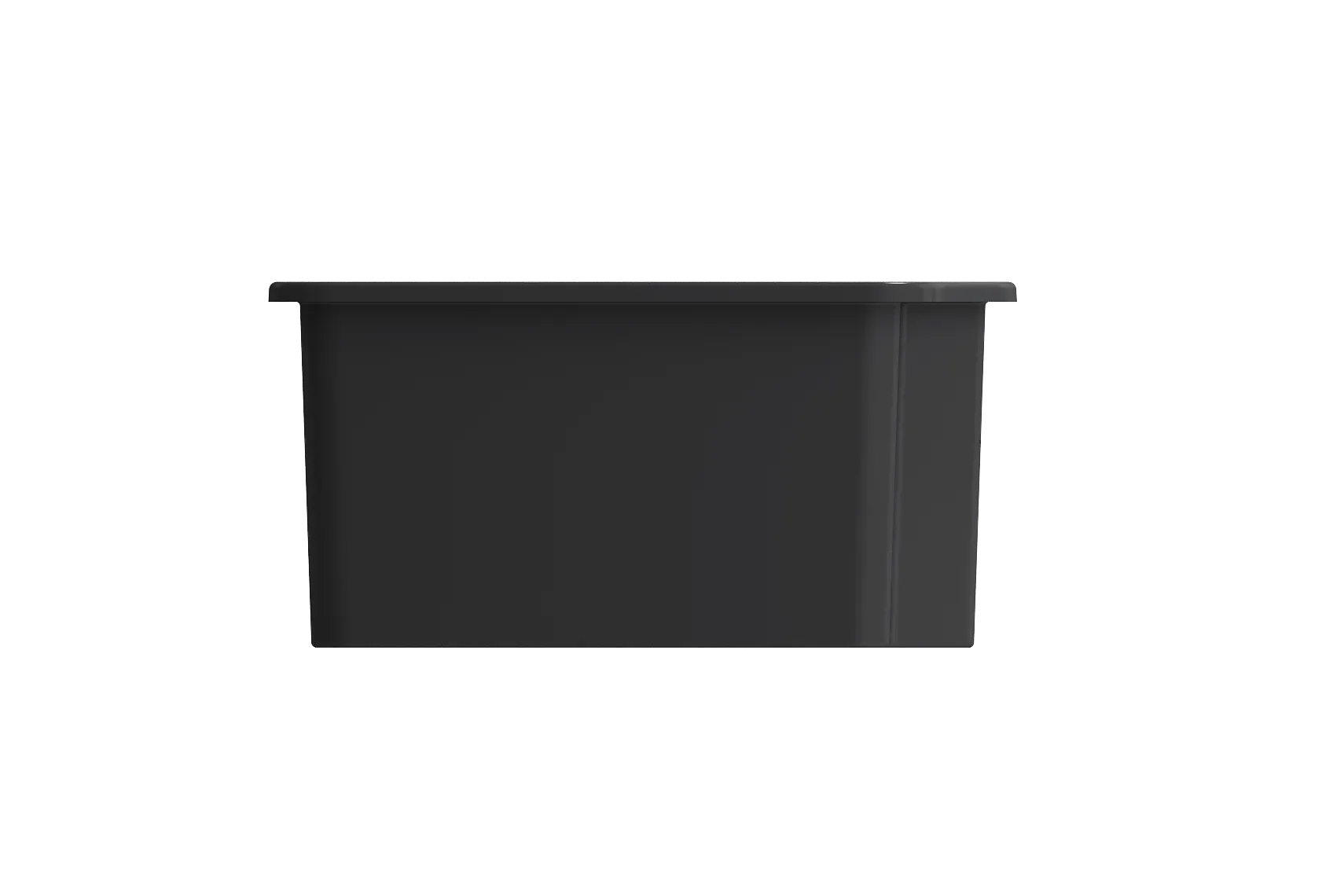 BOCCHI Sotto 33" Dual Mount Fireclay Kitchen Sink with Accessories, 60/40 Double Bowl, Matte Dark Gray, 1506-020-0120