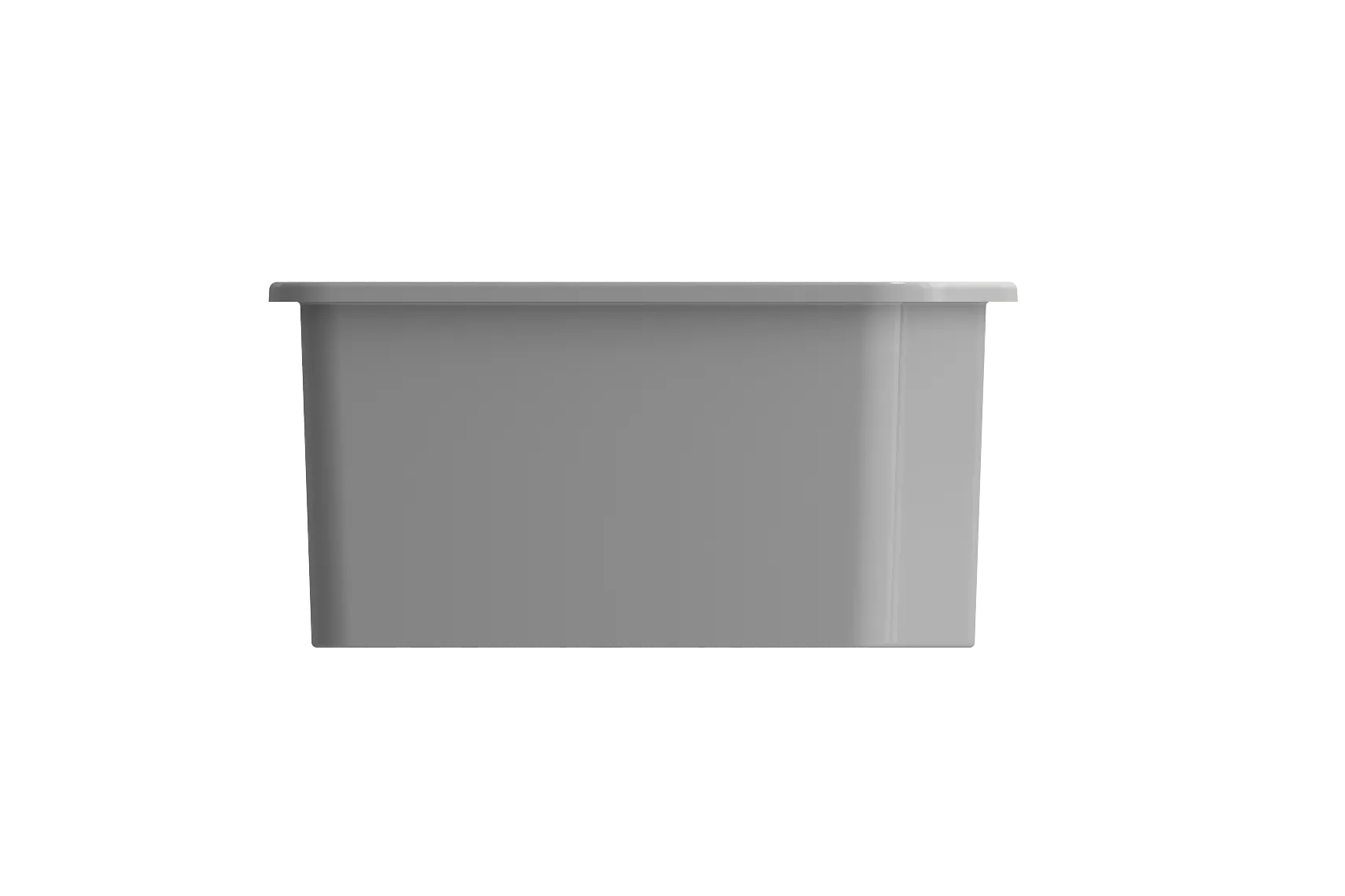 BOCCHI Sotto 33" Dual Mount Fireclay Kitchen Sink with Accessories, 60/40 Double Bowl, Matte Gray, 1506-006-0120
