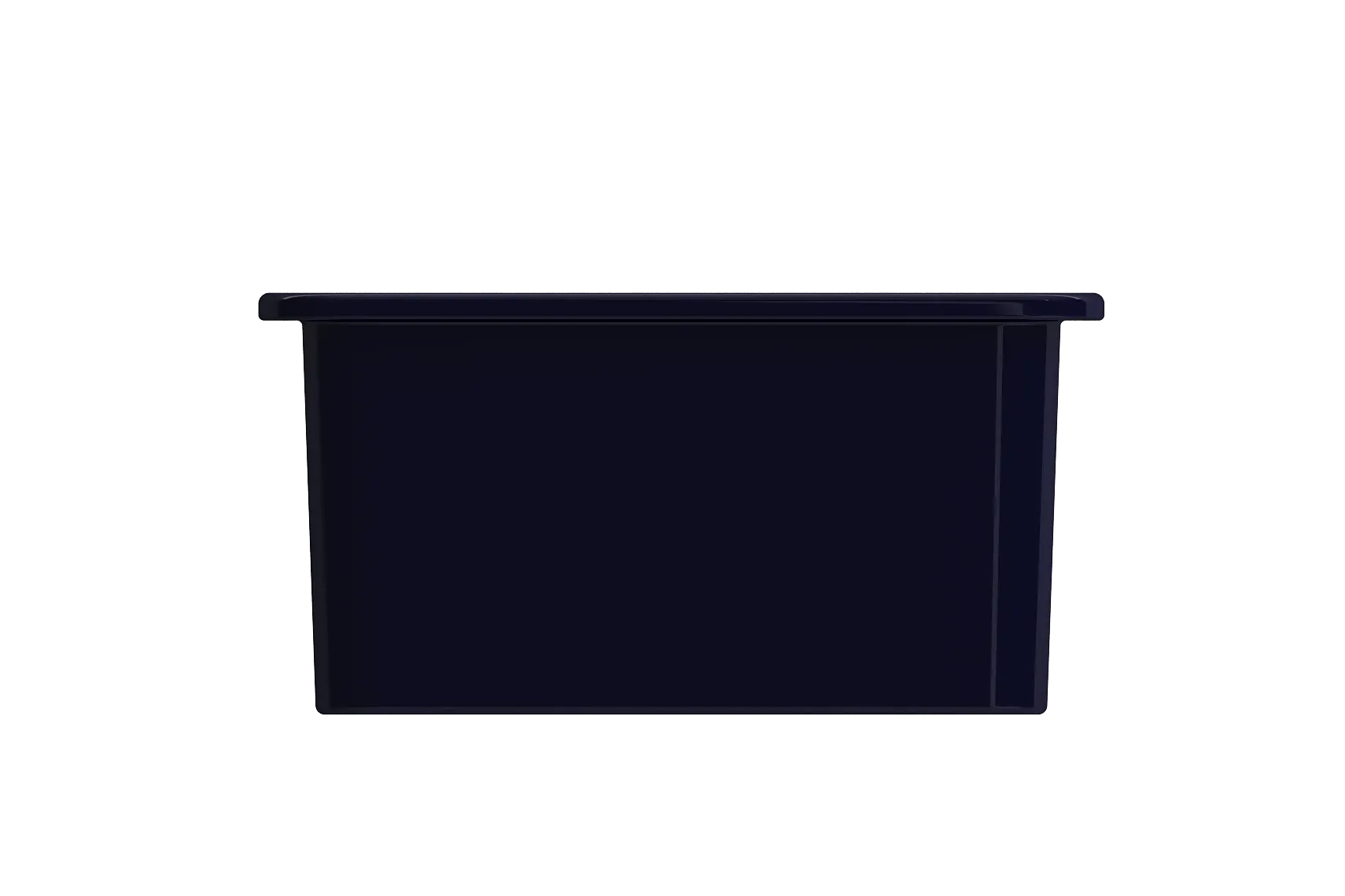 BOCCHI Sotto 18" Fireclay Undermount Single Bowl Bar Sink with Protective Bottom Grid and Strainer, Sapphire Blue, 1359-010-0120