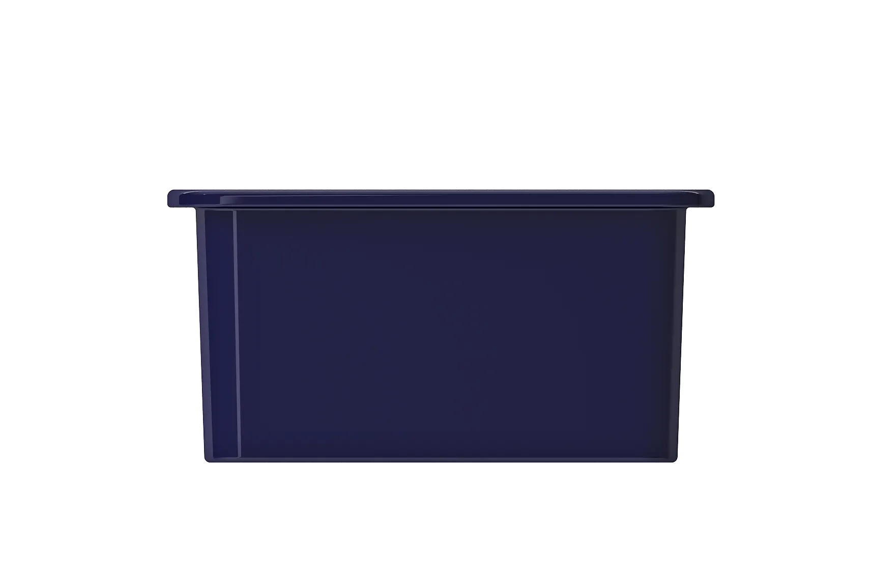 BOCCHI Sotto 18" Fireclay Undermount Single Bowl Bar Sink with Protective Bottom Grid and Strainer, Sapphire Blue, 1359-010-0120
