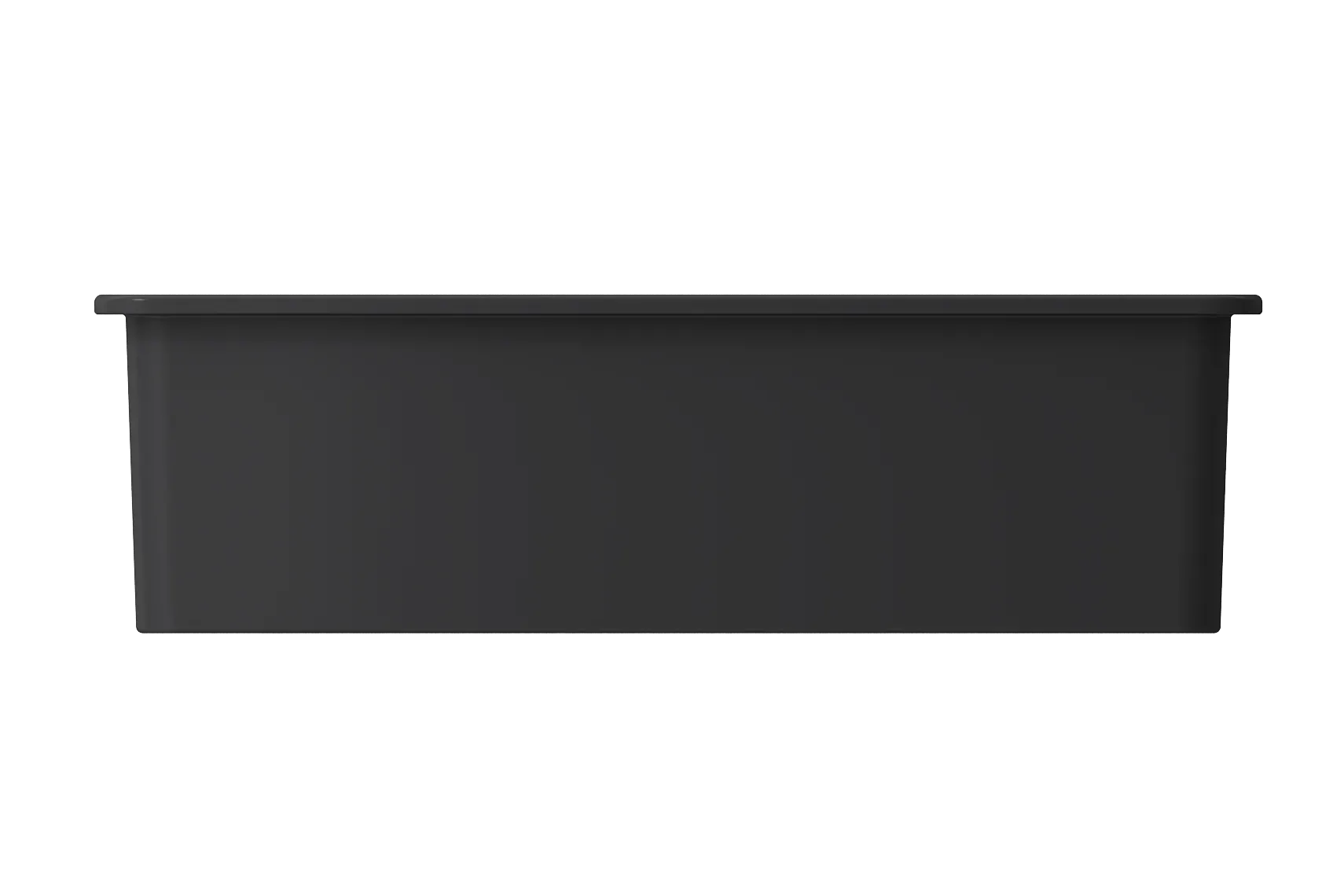 BOCCHI Sotto 32" Fireclay Undermount Single Bowl Kitchen Sink, Matte Dark Gray, 1362-020-0120