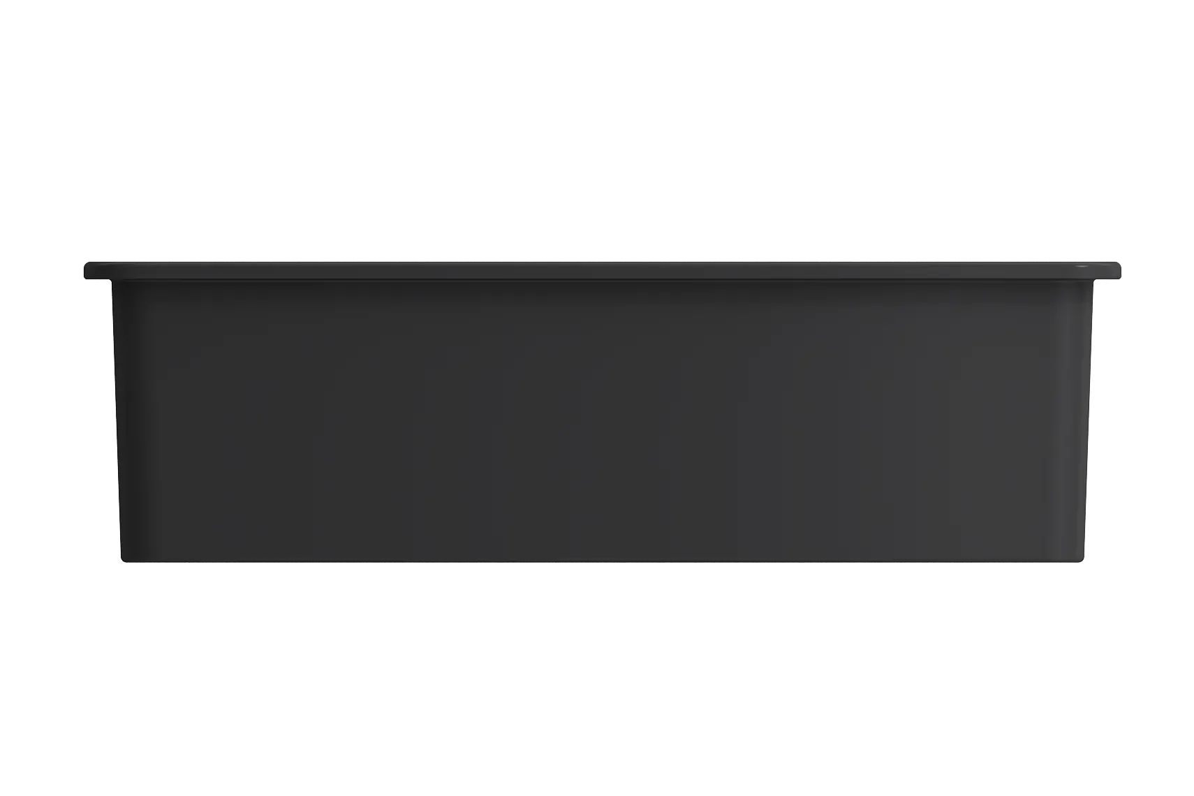 BOCCHI Sotto 32" Fireclay Undermount Single Bowl Kitchen Sink, Matte Dark Gray, 1362-020-0120